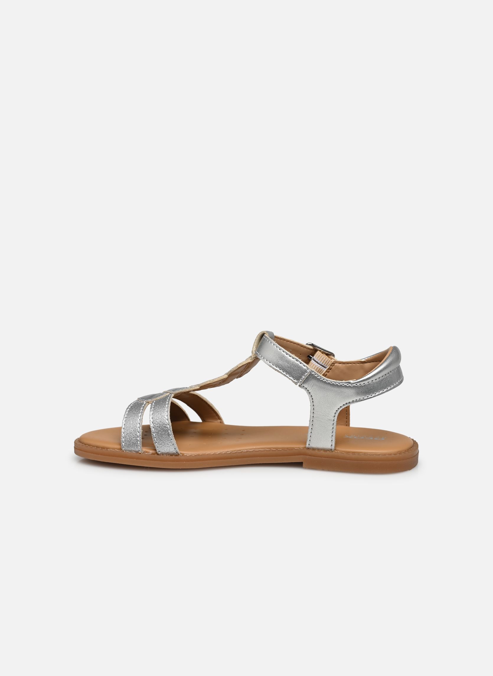 Sandalen J Sandal Karly Girl J4535H meisjes zilver Geox Sandalen J Sandal Karly Girl J4535H meisjes zilver ARGENT