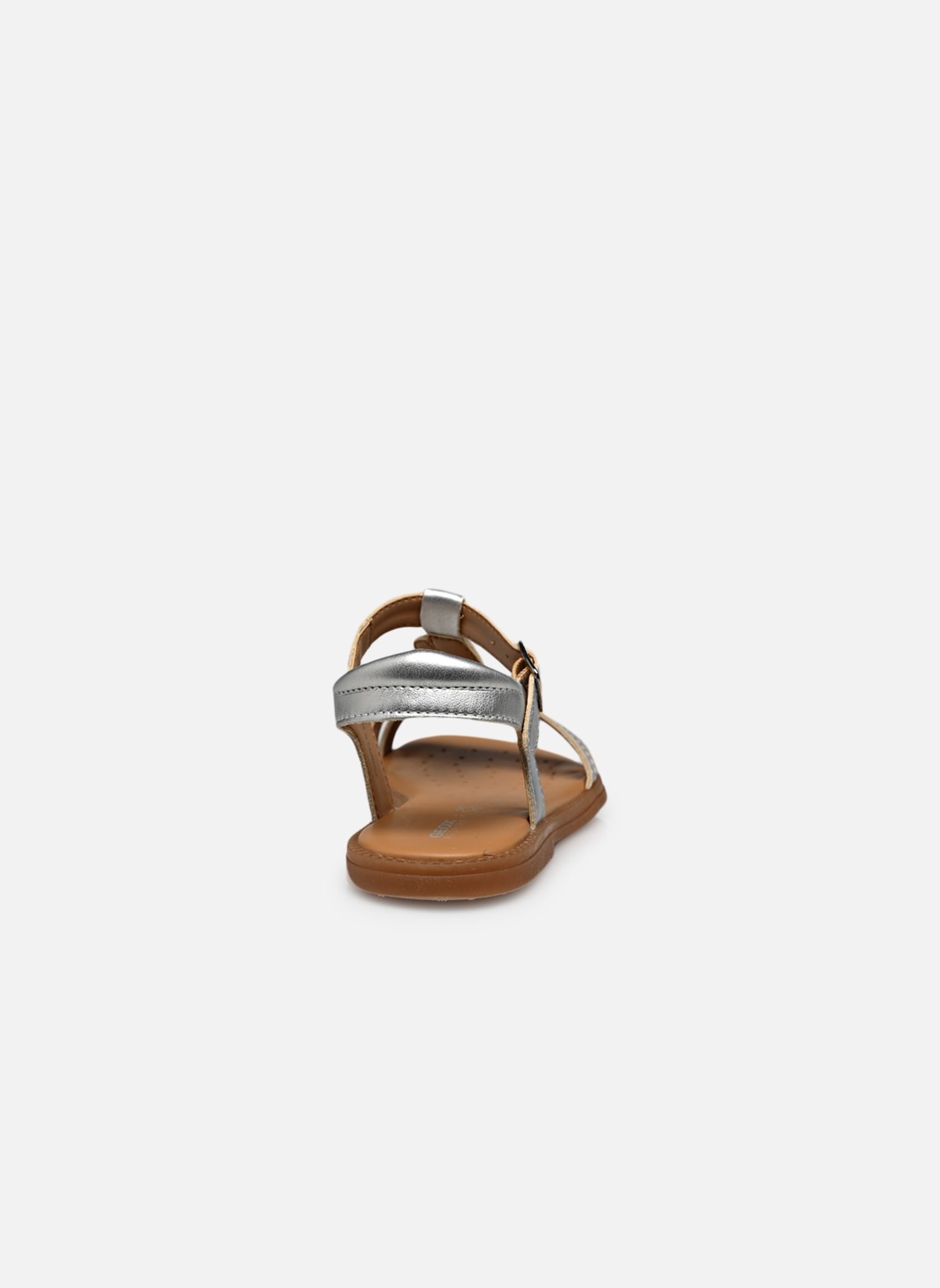 Sandalen J Sandal Karly Girl J4535H meisjes zilver Geox Sandalen J Sandal Karly Girl J4535H meisjes zilver ARGENT