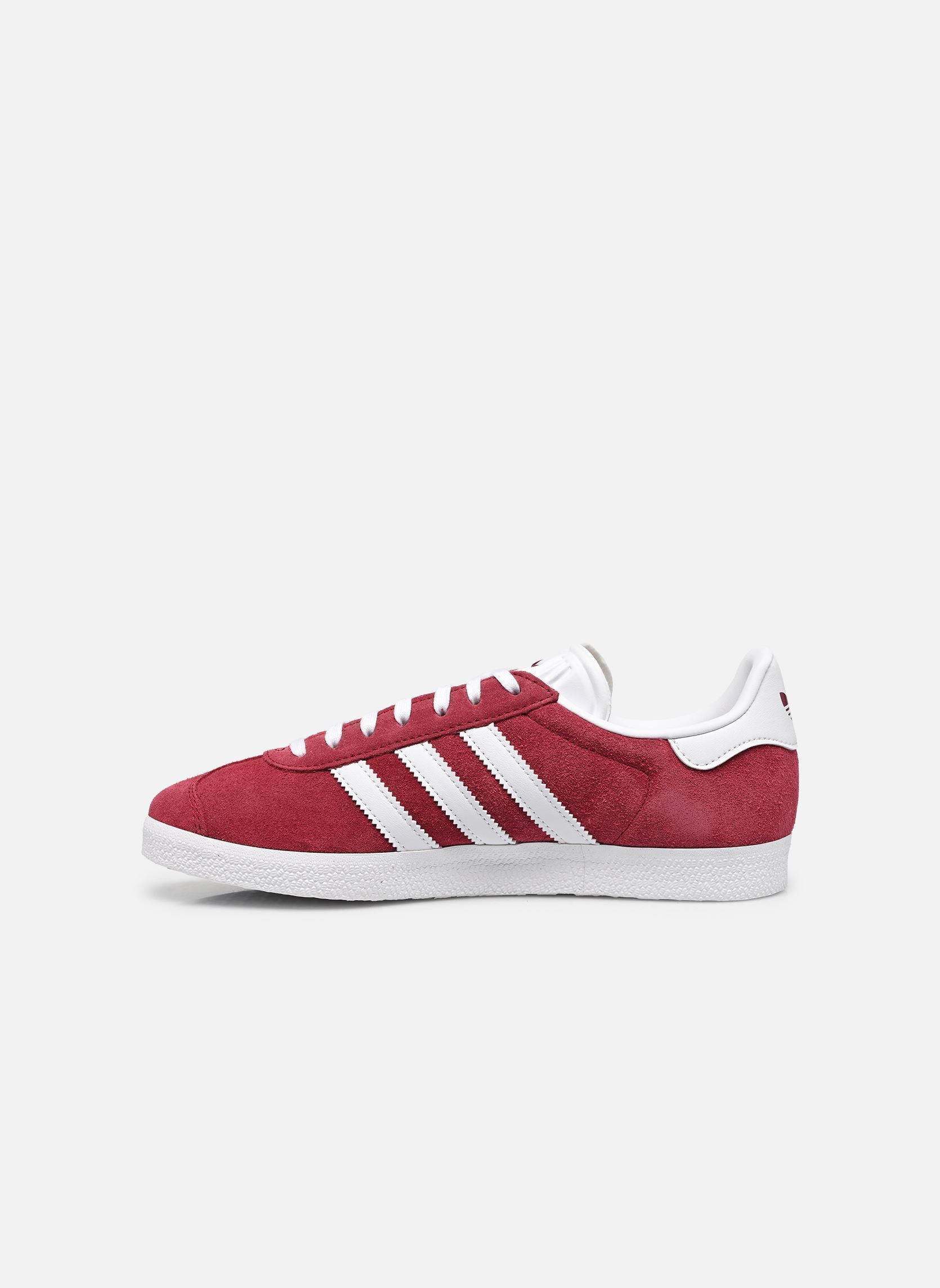 Niedrige Sneaker GAZELLE rot adidas originals Niedrige Sneaker GAZELLE rot CBURGU/FTWWHT/GOLDMT