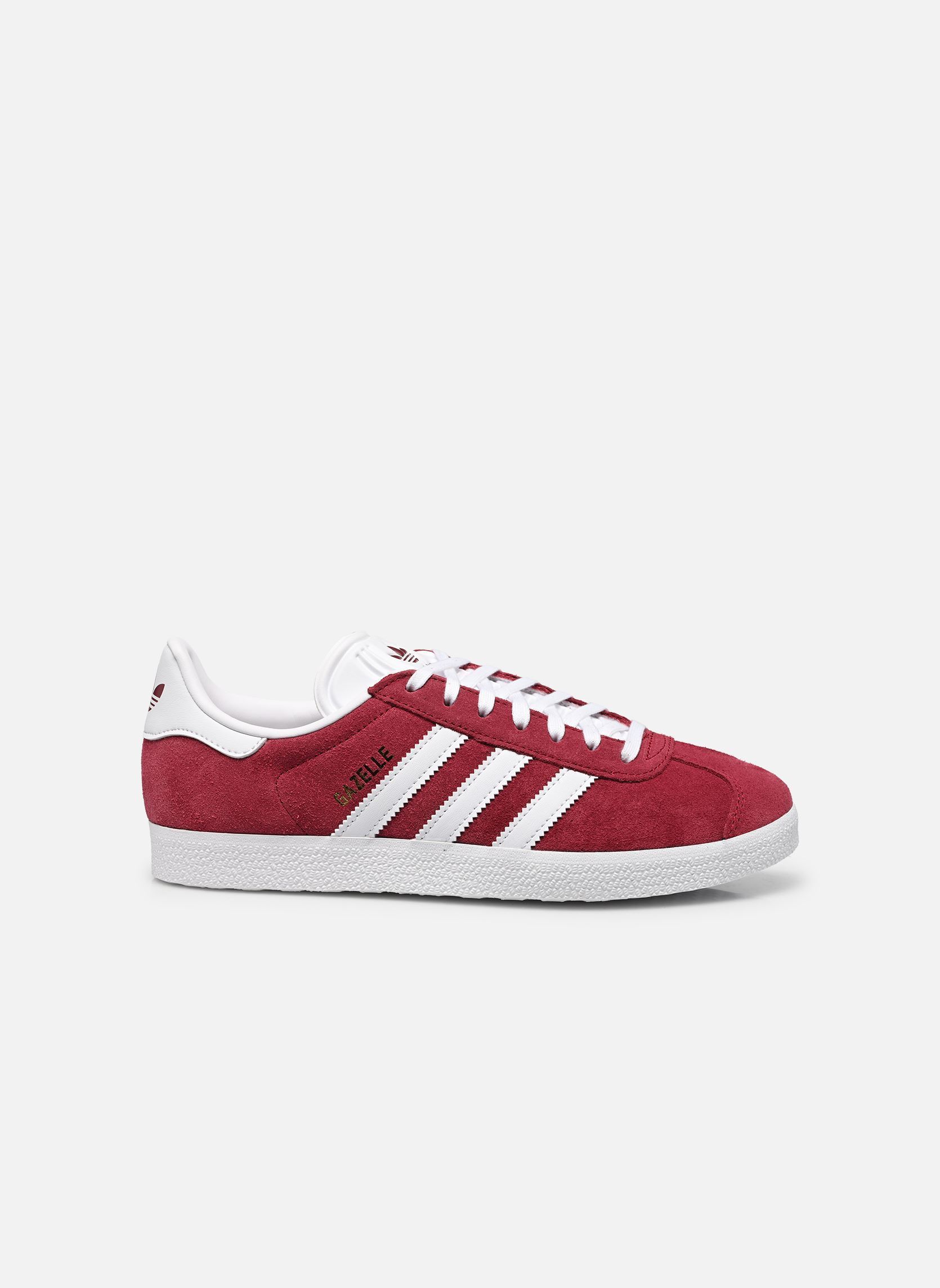 Niedrige Sneaker GAZELLE rot adidas originals Niedrige Sneaker GAZELLE rot CBURGU/FTWWHT/GOLDMT