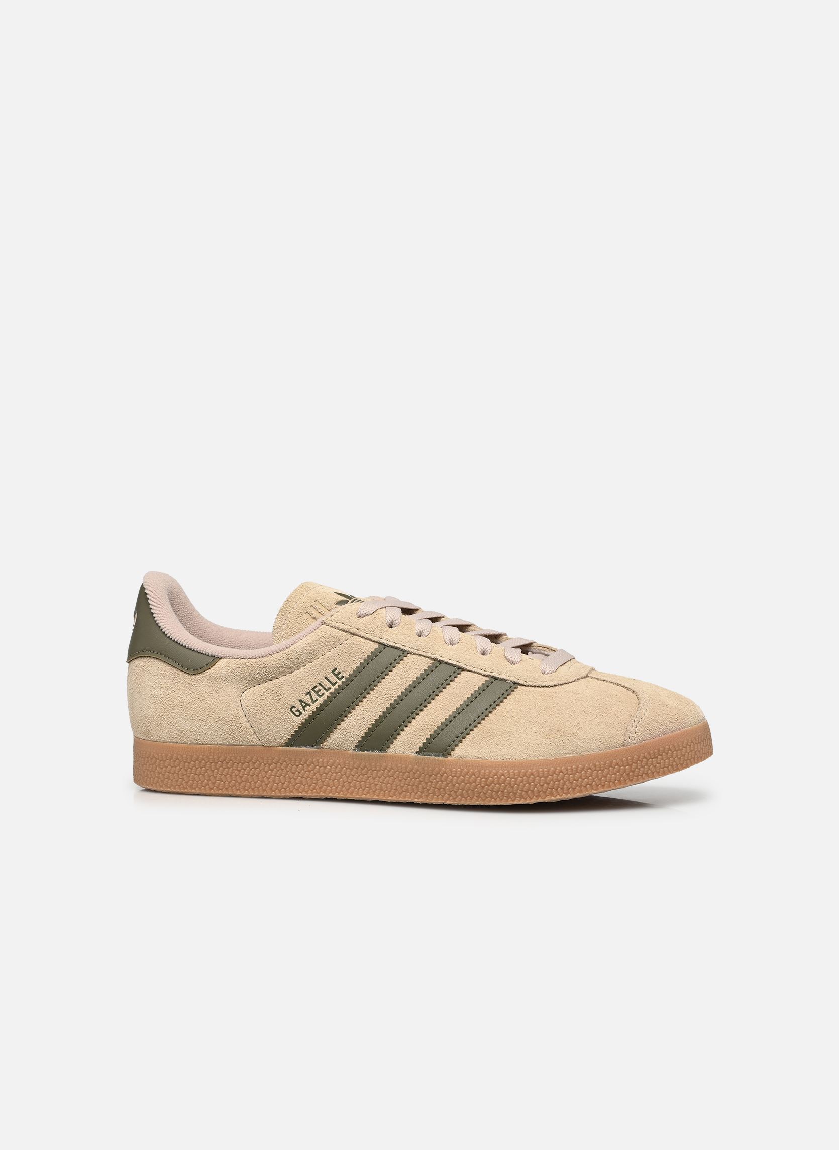 Niedrige Sneaker GAZELLE grün adidas originals Niedrige Sneaker GAZELLE grün KHAKI THREE