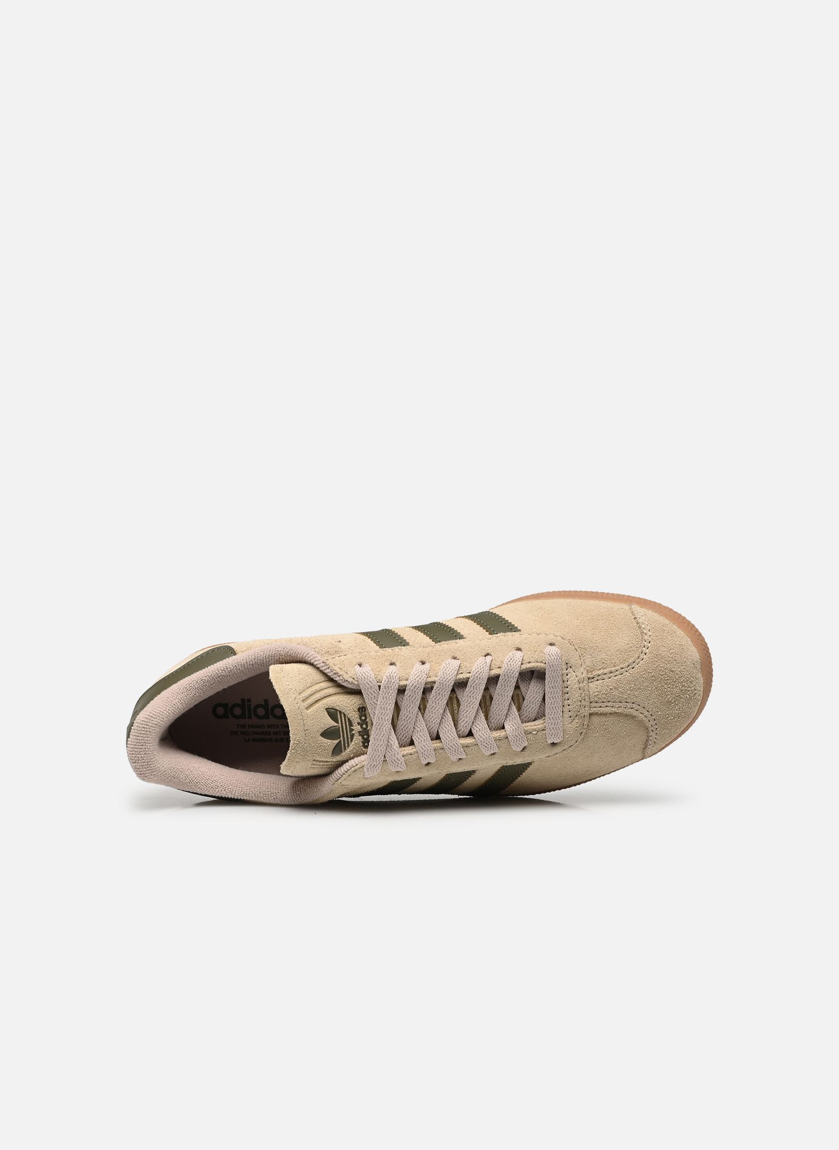 Niedrige Sneaker GAZELLE grün adidas originals Niedrige Sneaker GAZELLE grün KHAKI THREE