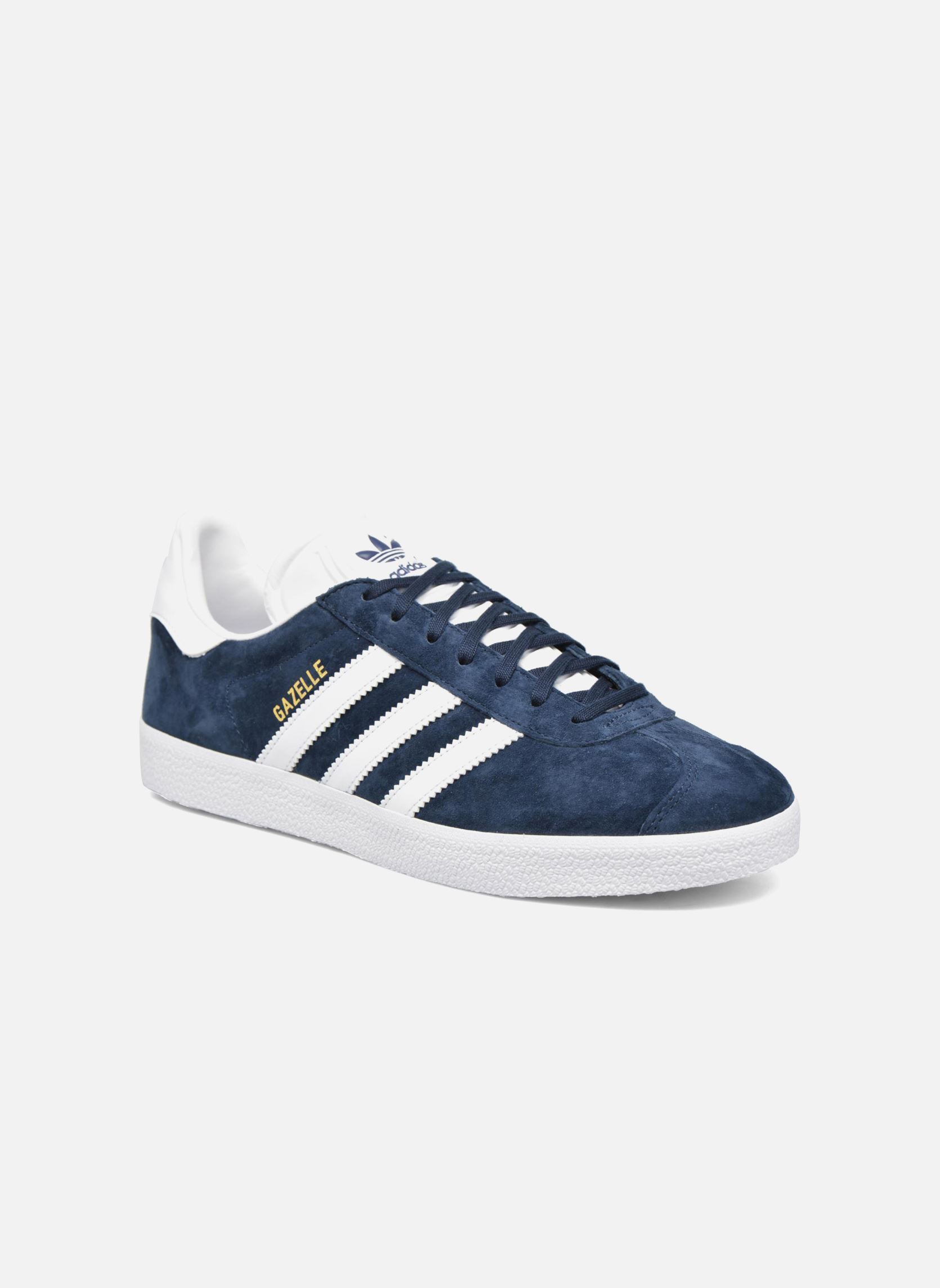 Baskets basses GAZELLE homme bleu adidas originals Baskets basses GAZELLE homme bleu BLNACO/BLANC/ORMETA