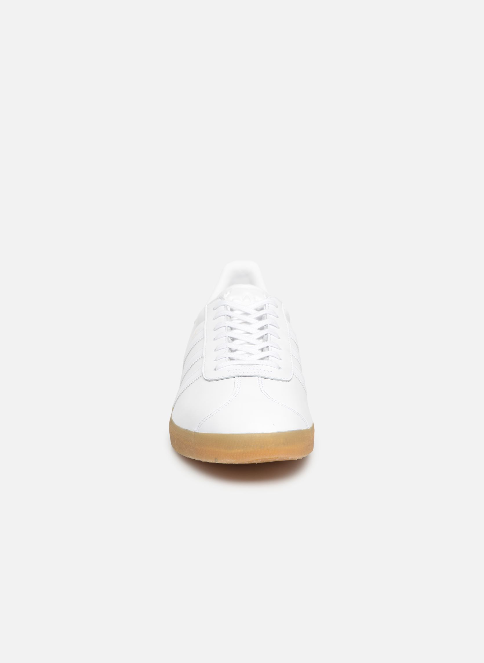 Niedrige Sneaker GAZELLE herren weiß adidas originals Niedrige Sneaker GAZELLE herren weiß FTWBLA/FTWBLA/GUM4