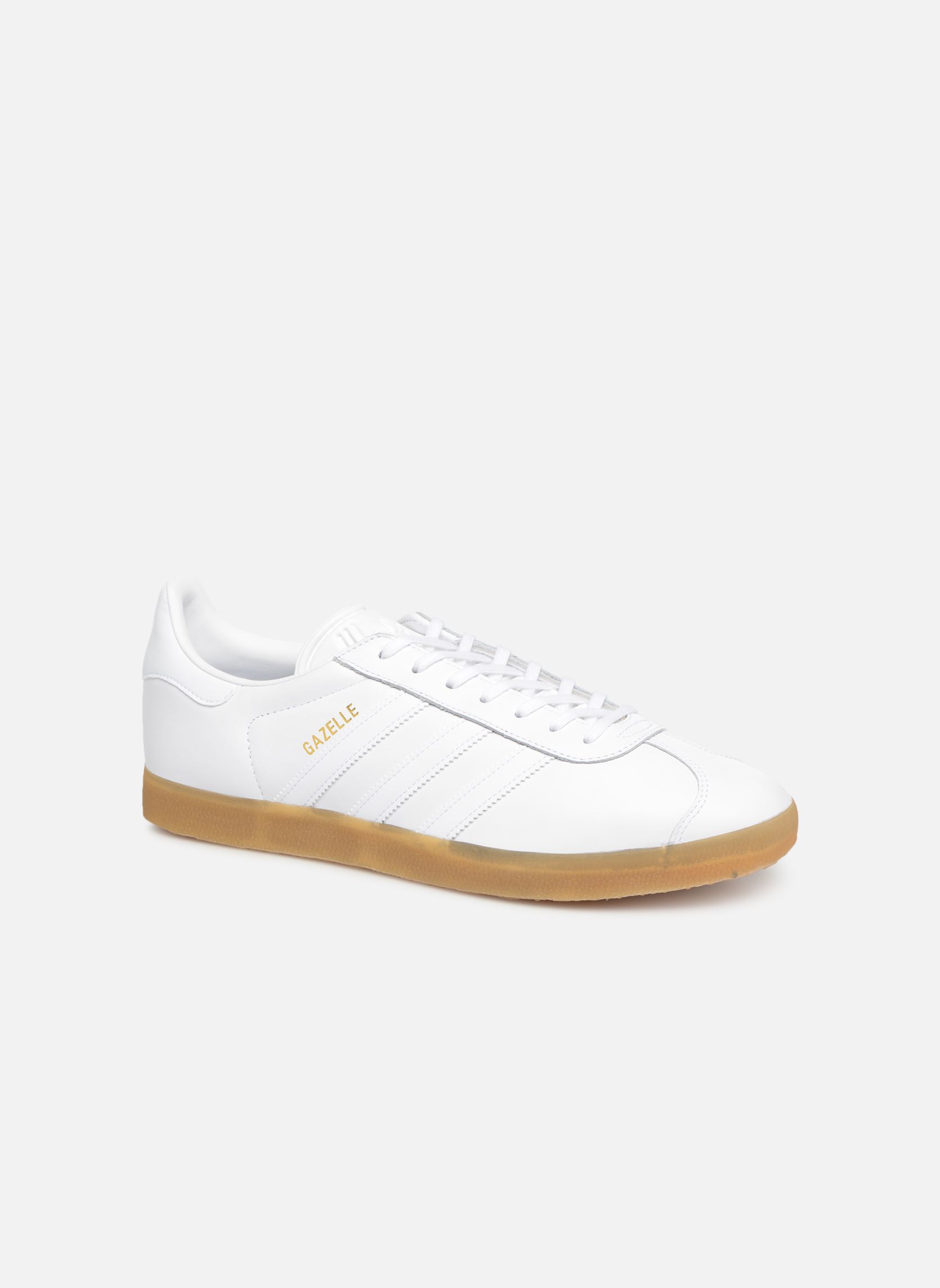 Niedrige Sneaker GAZELLE herren weiß adidas originals Niedrige Sneaker GAZELLE herren weiß FTWBLA/FTWBLA/GUM4