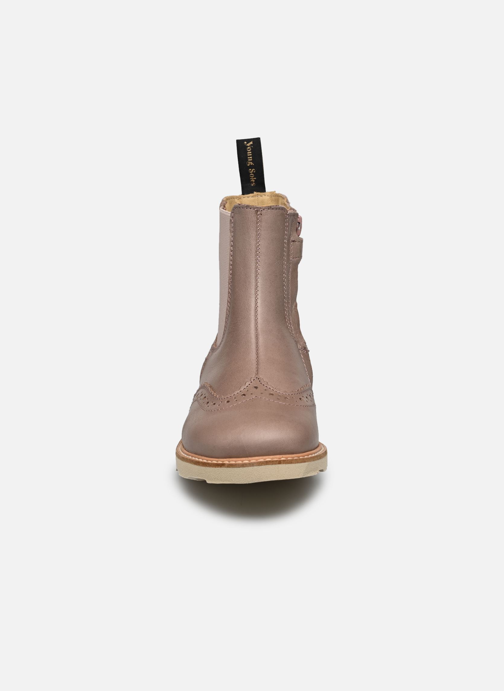 Bottines Francis fille beige Young Soles Bottines Francis fille beige ROSE LEATHER