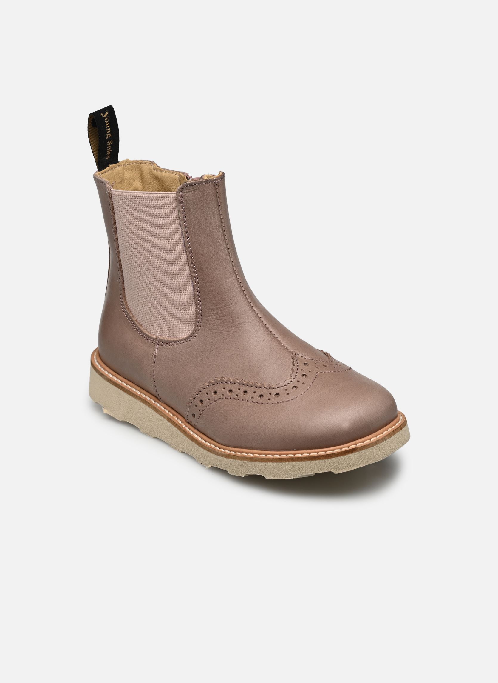 Bottines Francis fille beige Young Soles Bottines Francis fille beige ROSE LEATHER