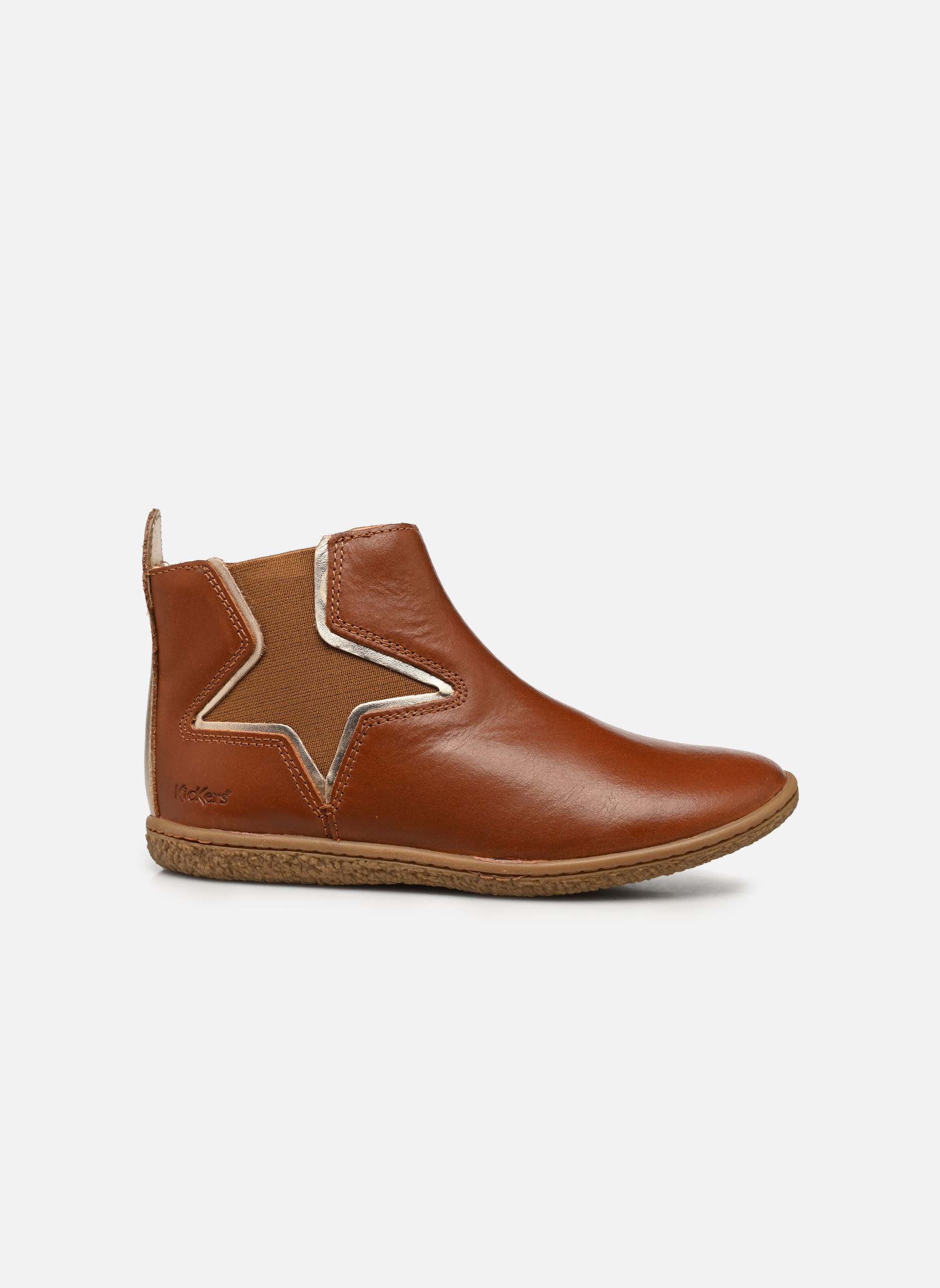 Bottines Vermillon fille marron Kickers Bottines Vermillon fille marron CAMEL OR