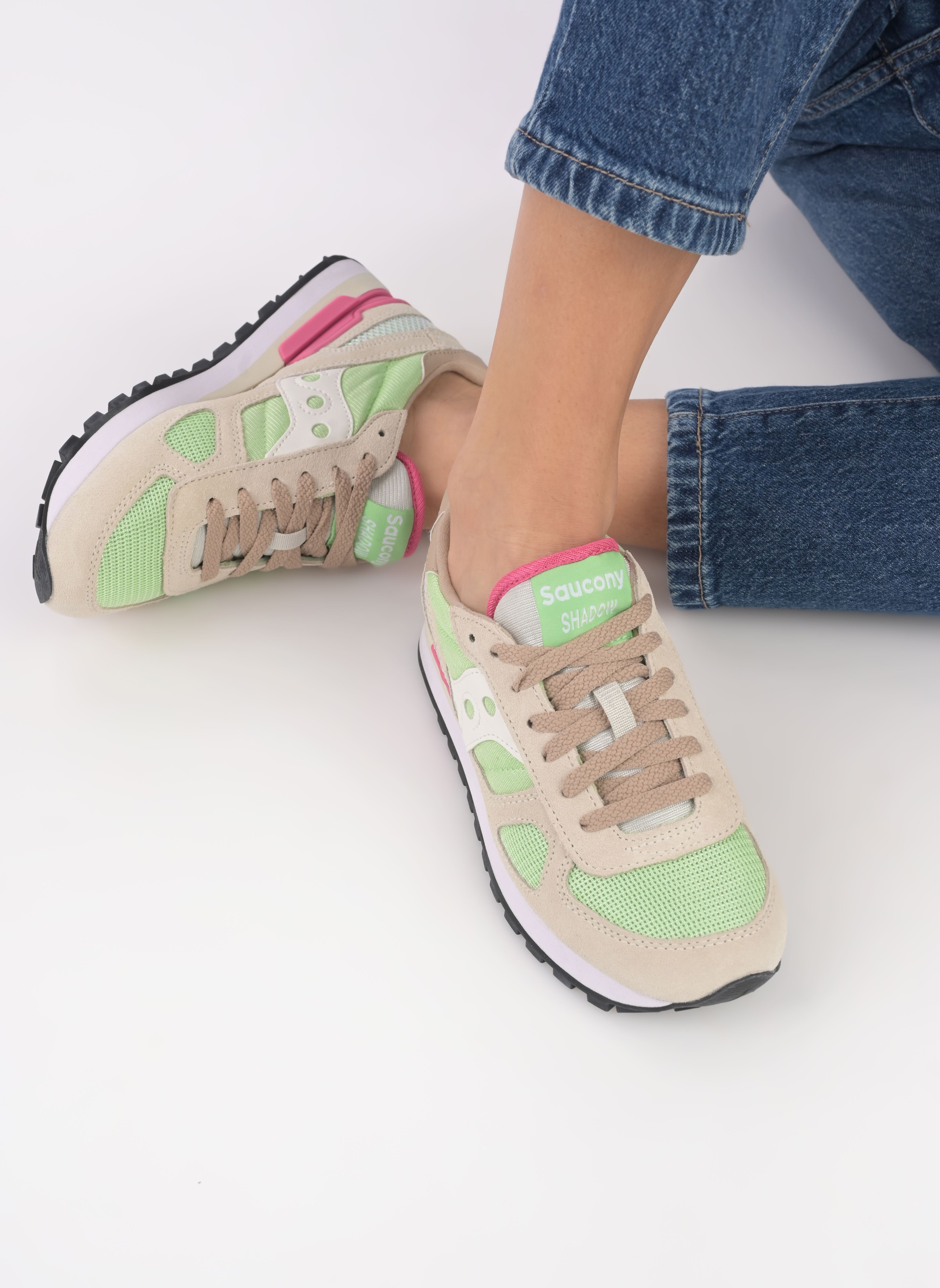 Niedrige Sneaker Shadow Original W damen grün Saucony Niedrige Sneaker Shadow Original W damen grün MINT/SAND