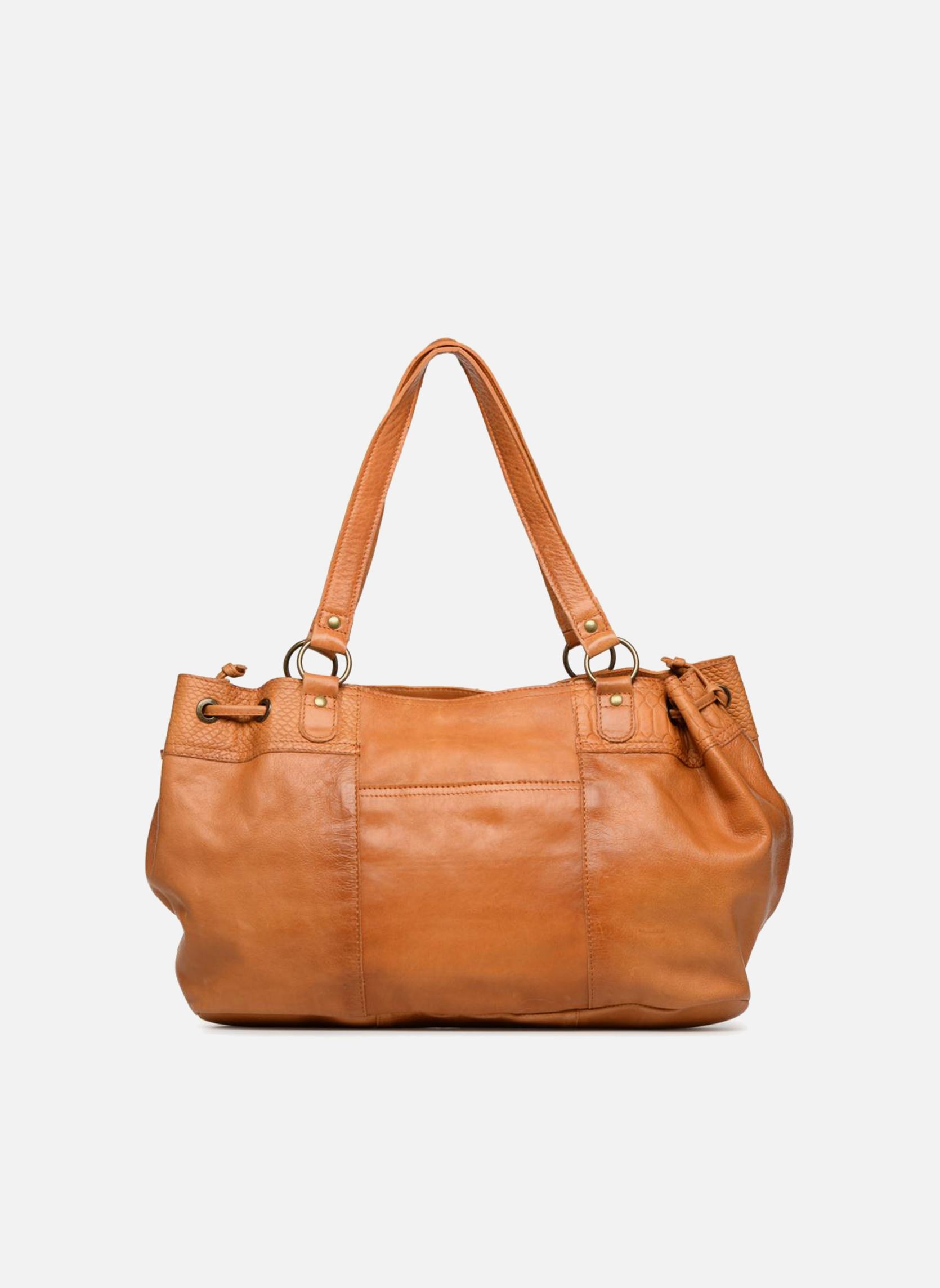 Taschen PIHANNA Leather bag damen braun Pieces Taschen PIHANNA Leather bag damen braun Cognac