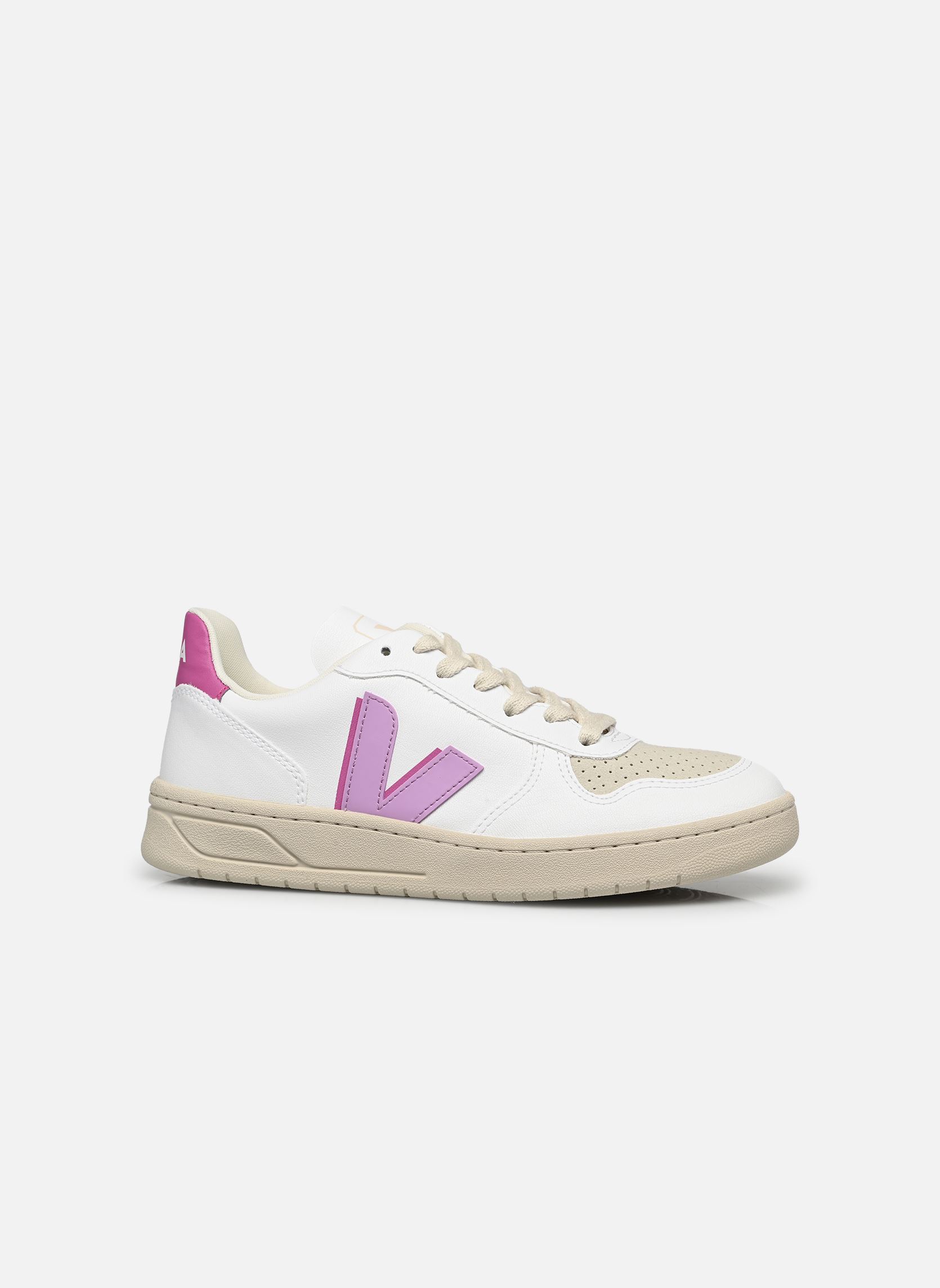 Lage sneakers V-10 W dames wit Veja Lage sneakers V-10 W dames wit WHITE_ORCHID_ULTRAVIOLET