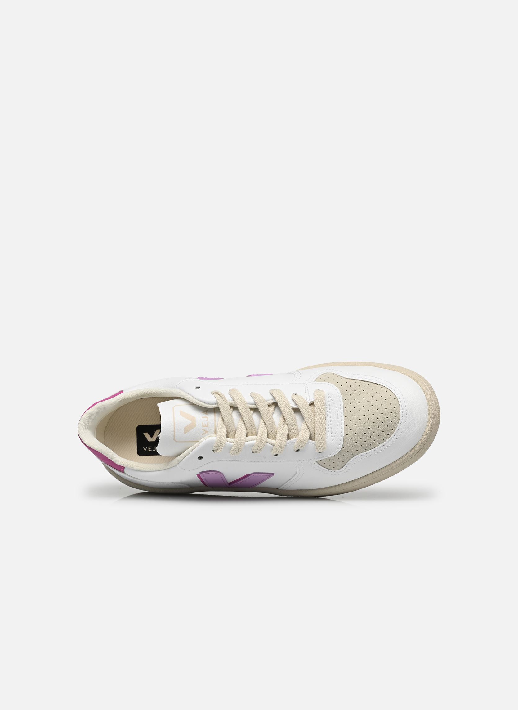 Lage sneakers V-10 W dames wit Veja Lage sneakers V-10 W dames wit WHITE_ORCHID_ULTRAVIOLET