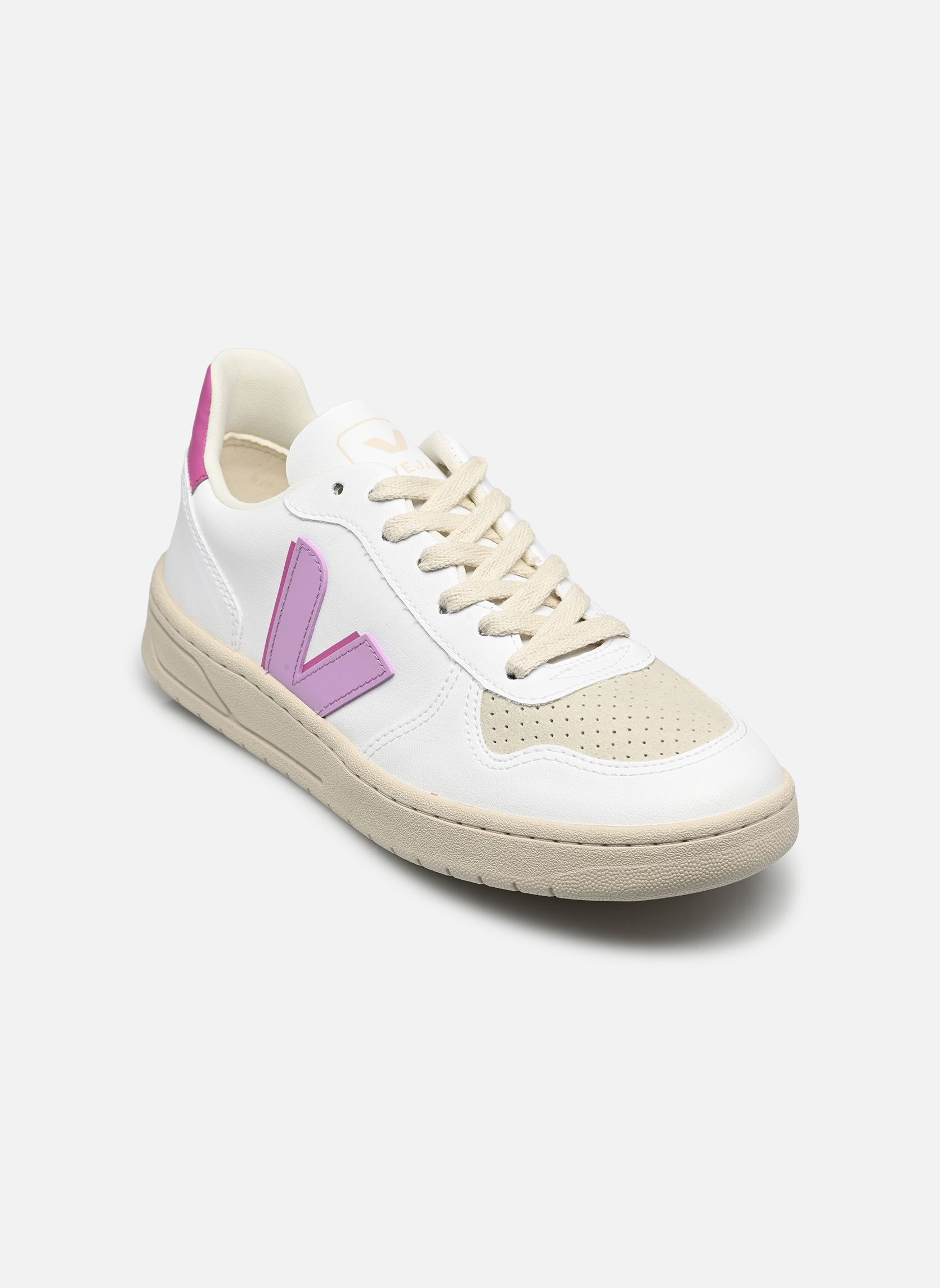 Lage sneakers V-10 W dames wit Veja Lage sneakers V-10 W dames wit WHITE_ORCHID_ULTRAVIOLET