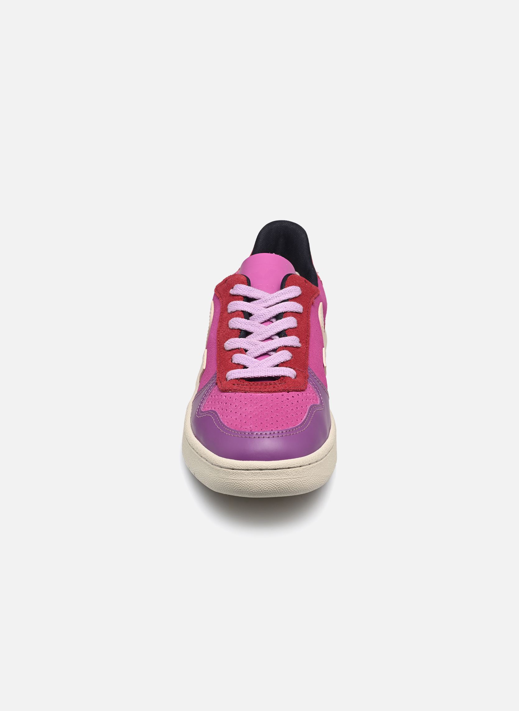 Niedrige Sneaker V-10 W damen rosa Veja Niedrige Sneaker V-10 W damen rosa MULTICO-ULTRAVIOLET_CALCAIRE