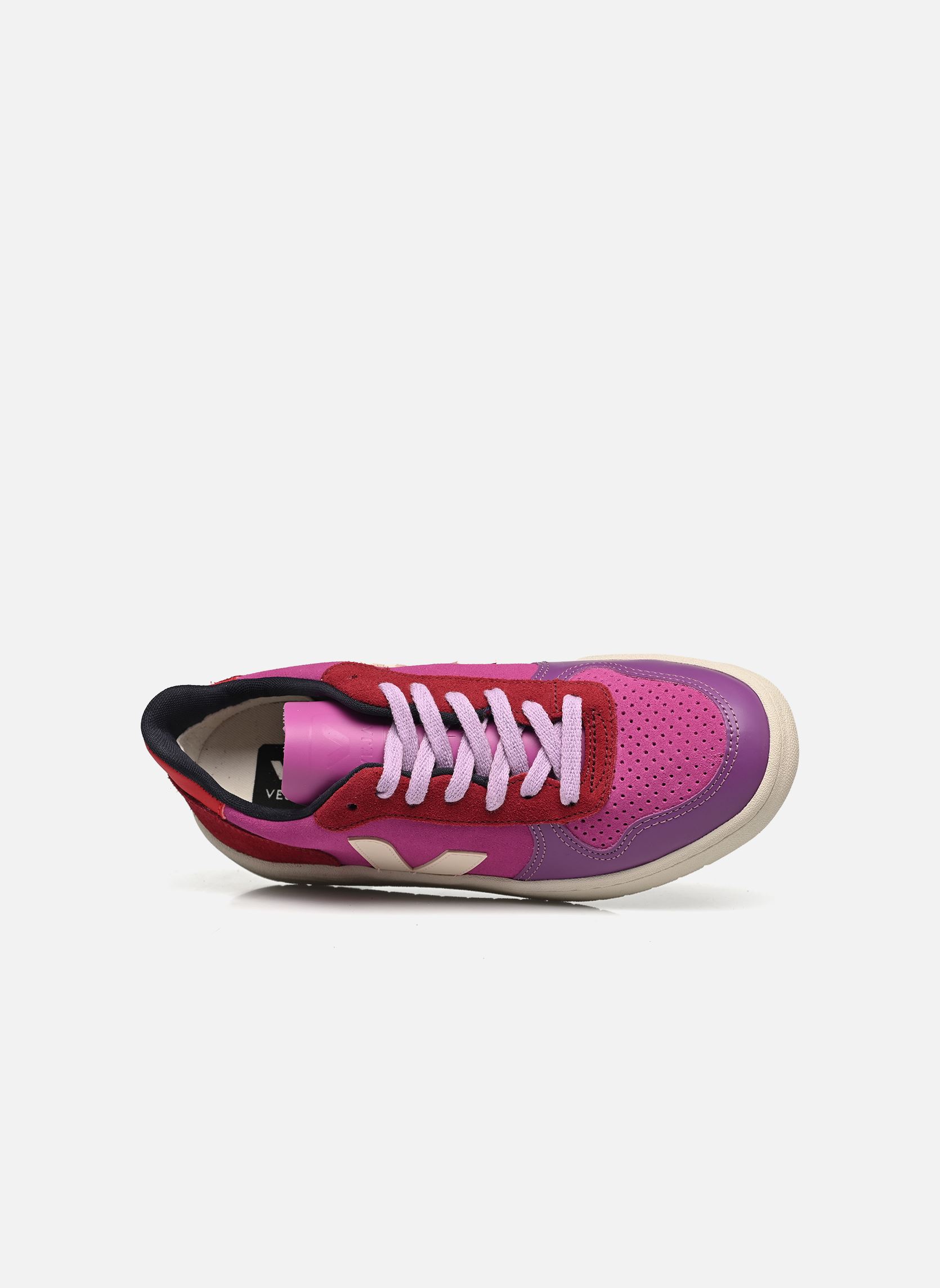 Niedrige Sneaker V-10 W damen rosa Veja Niedrige Sneaker V-10 W damen rosa MULTICO-ULTRAVIOLET_CALCAIRE
