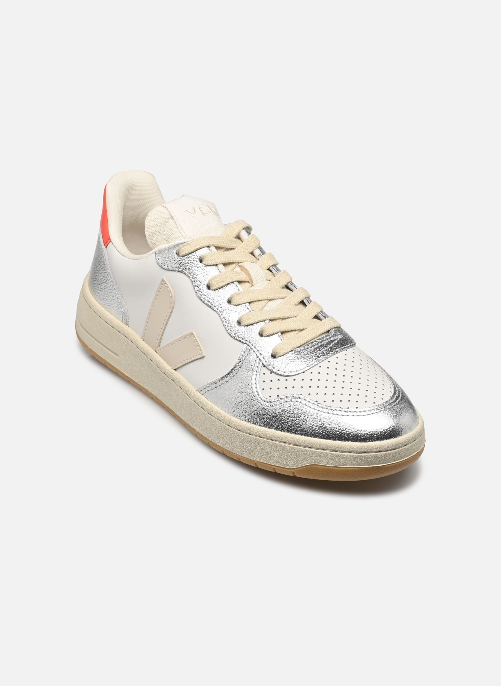 Lage sneakers V-10 W dames wit Veja Lage sneakers V-10 W dames wit WHITE_PIERRE_SILVER