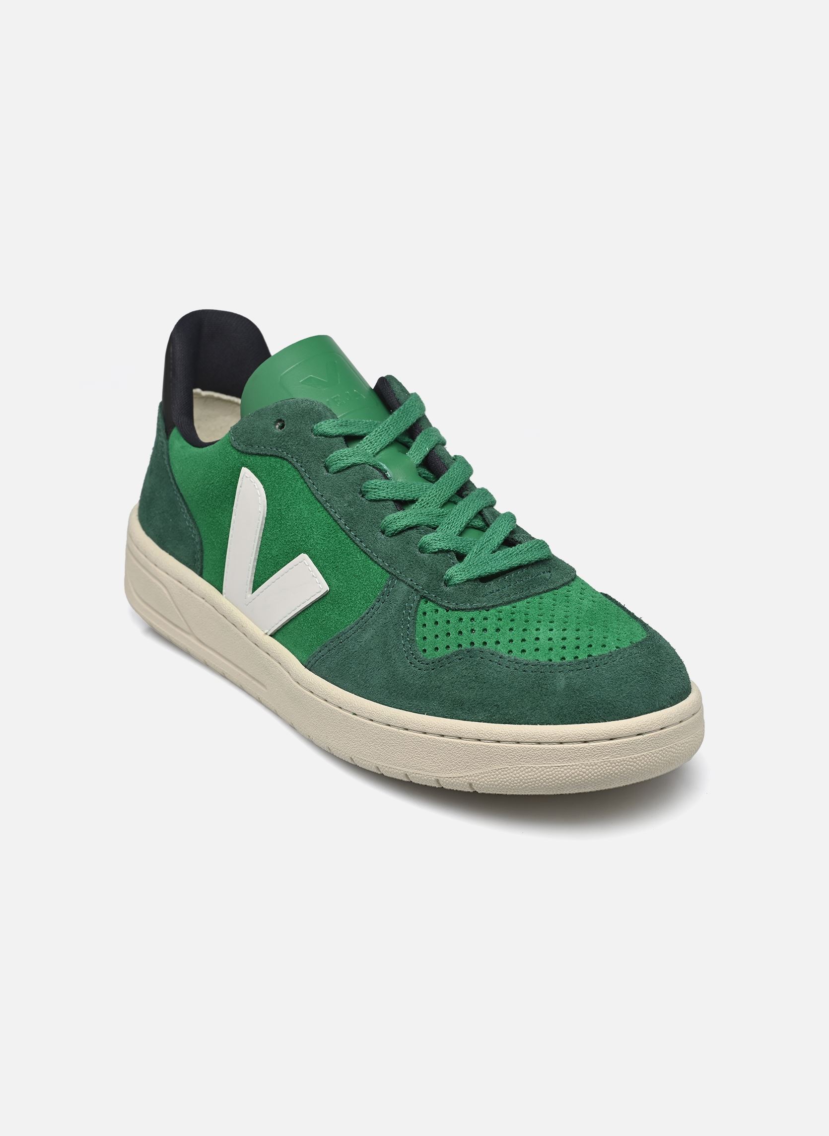 Niedrige Sneaker V-10 M herren grün Veja Niedrige Sneaker V-10 M herren grün EMERAUDE_PIERRE_BLACK