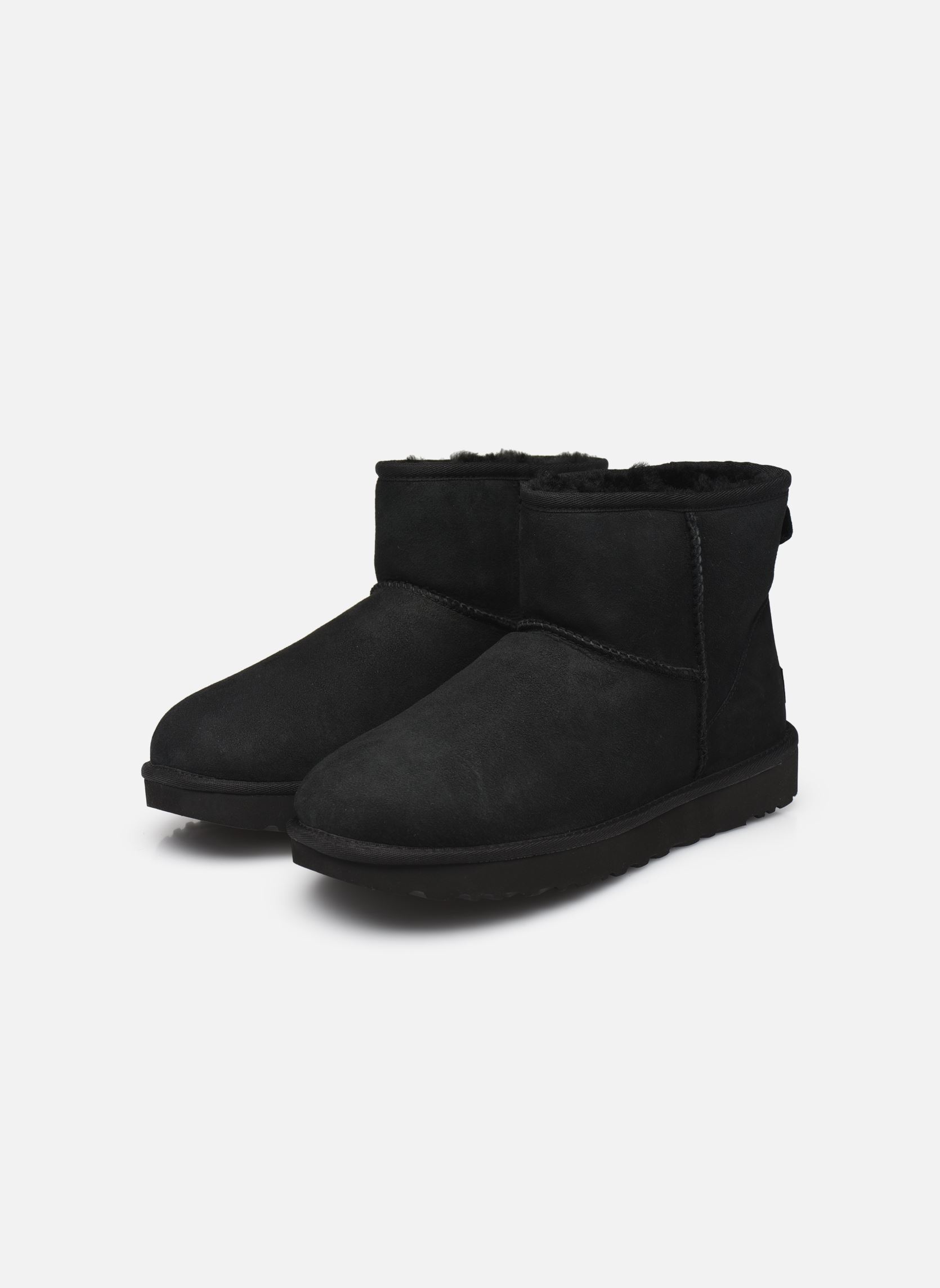 Gevoerde enkellaarsjes W Classic Mini II dames zwart UGG Gevoerde enkellaarsjes W Classic Mini II dames zwart BLACK