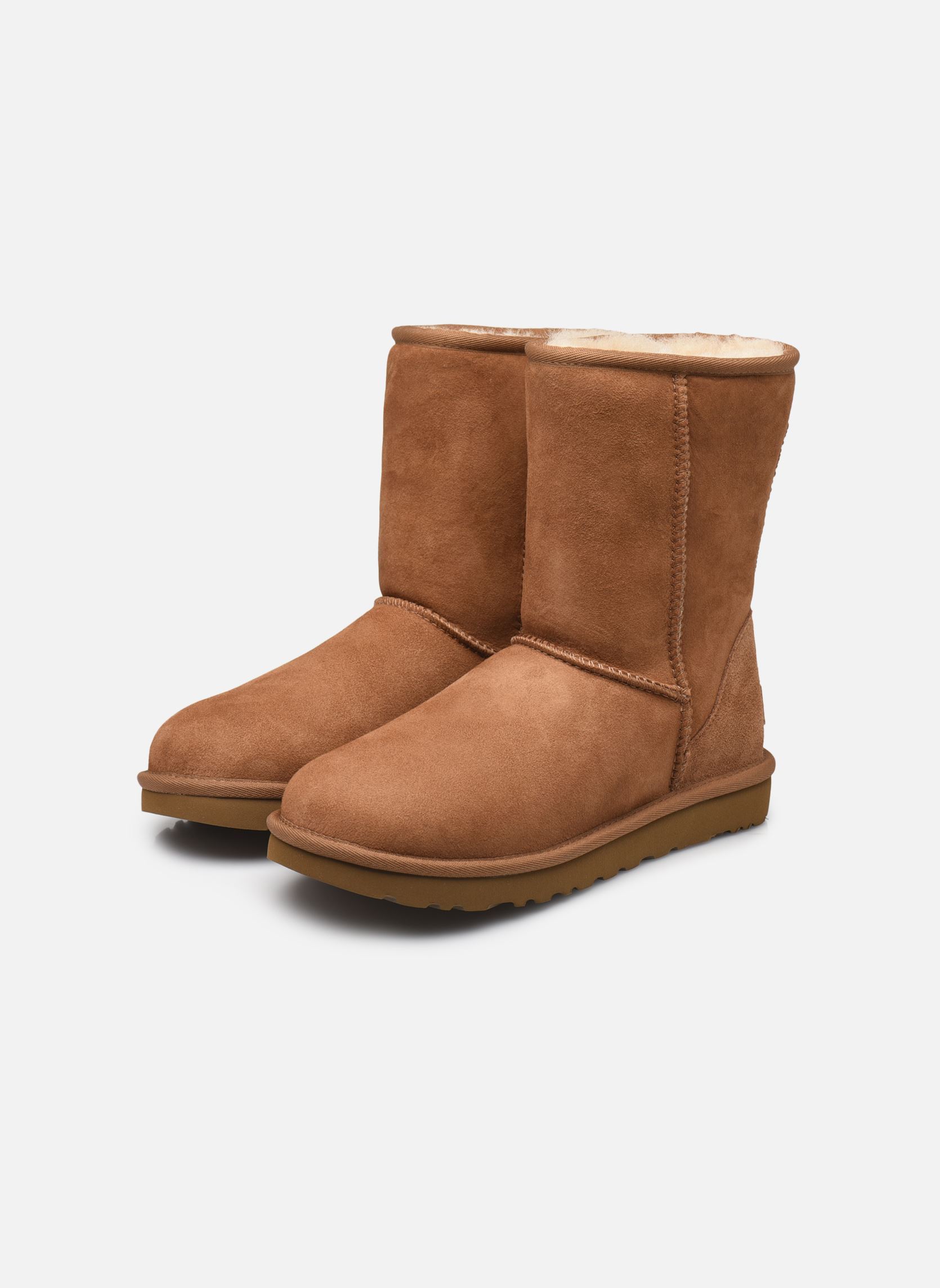 Gefütterte Stiefeletten W Classic Short II damen braun UGG Gefütterte Stiefeletten W Classic Short II damen braun CHESTNUT