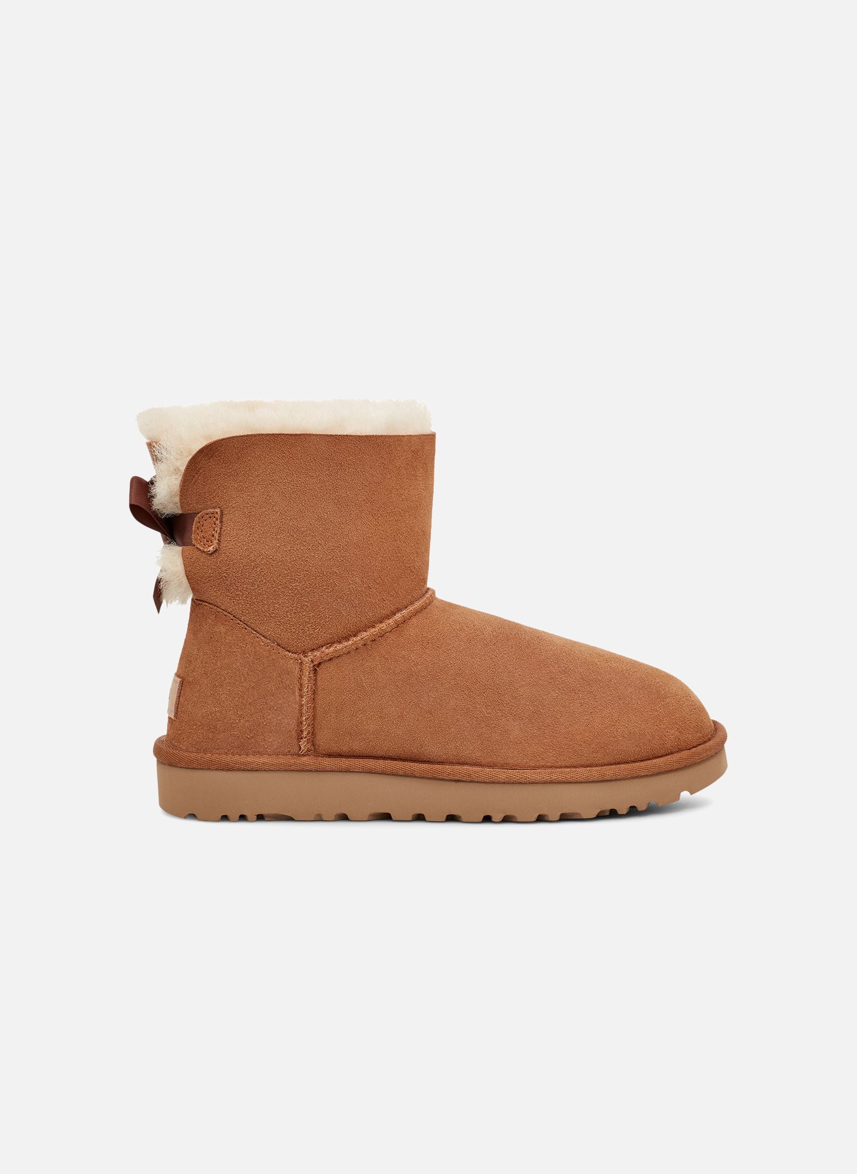 Bottines fourrées W Mini Bailey Bow II femme marron UGG Bottines fourrées W Mini Bailey Bow II femme marron CHESTNUT