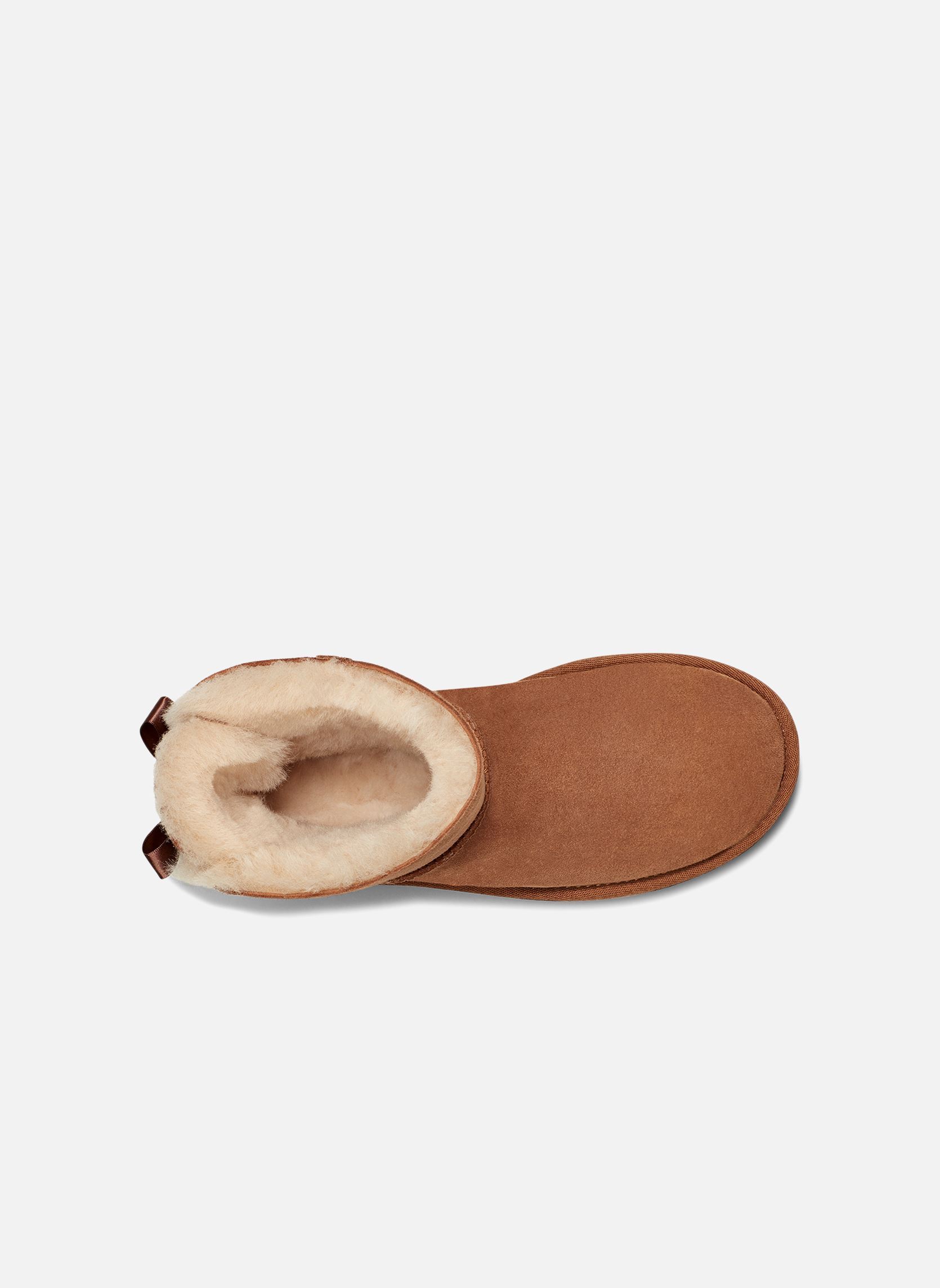 Bottines fourrées W Mini Bailey Bow II femme marron UGG Bottines fourrées W Mini Bailey Bow II femme marron CHESTNUT