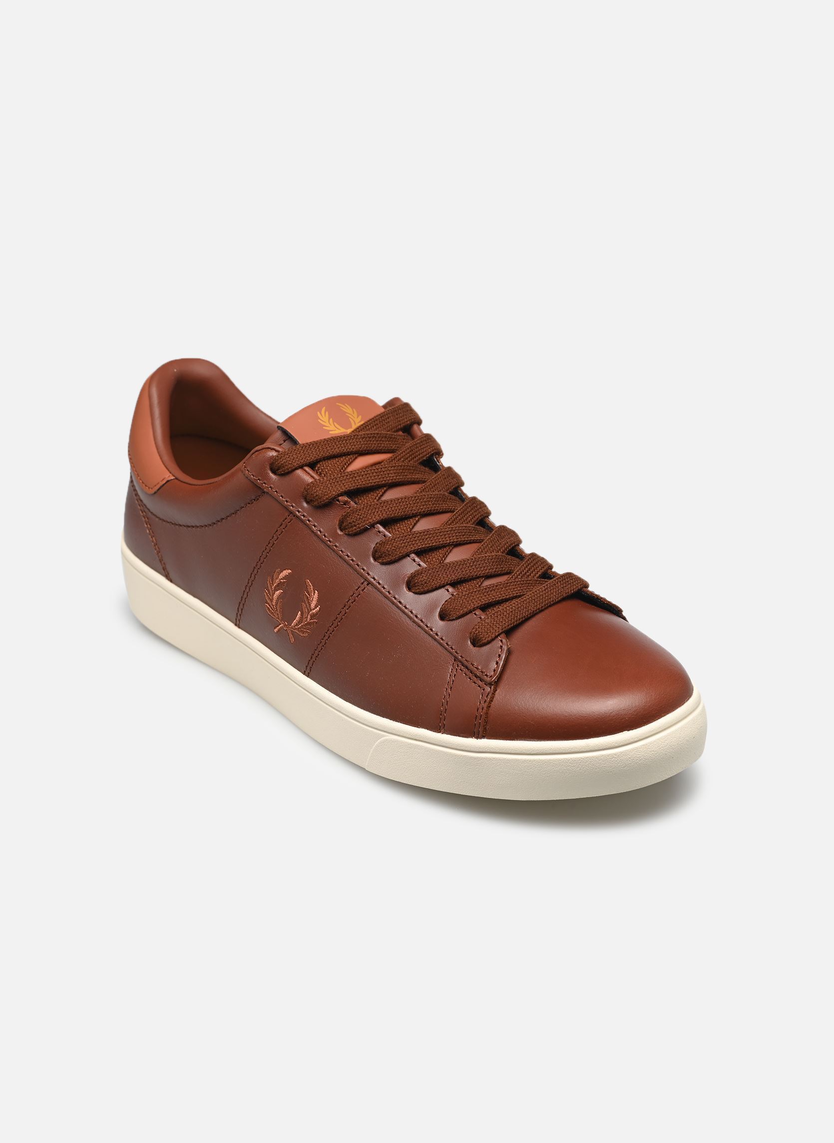 Niedrige Sneaker Spencer Leather herren weiß Fred Perry Niedrige Sneaker Spencer Leather herren weiß CINNAMON