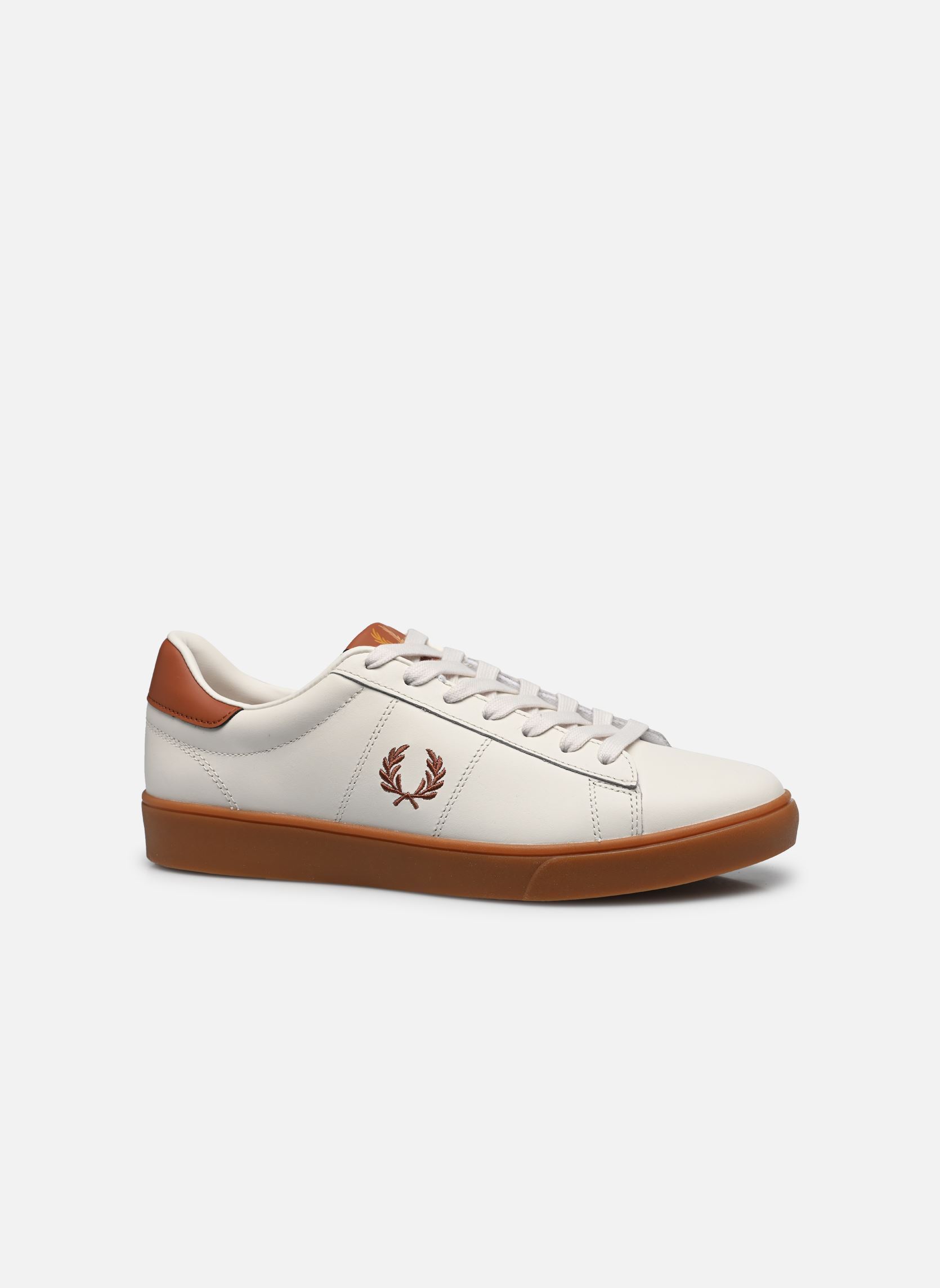Baskets basses Spencer Leather homme blanc Fred Perry Baskets basses Spencer Leather homme blanc LIGHT ECRU