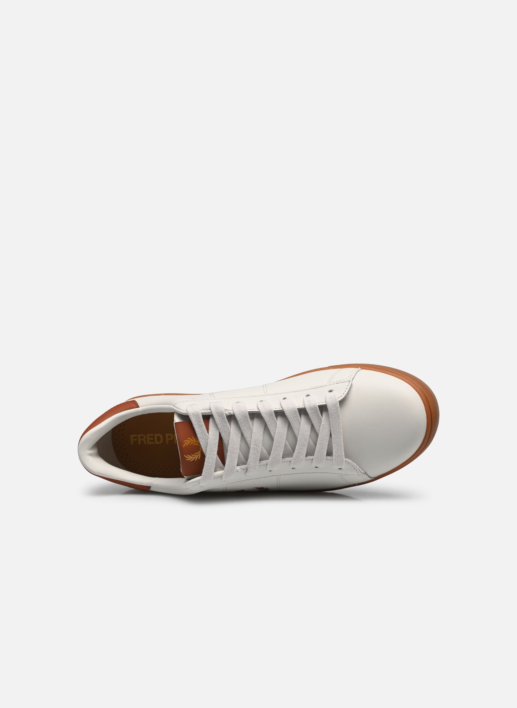 Baskets basses Spencer Leather homme blanc Fred Perry Baskets basses Spencer Leather homme blanc LIGHT ECRU
