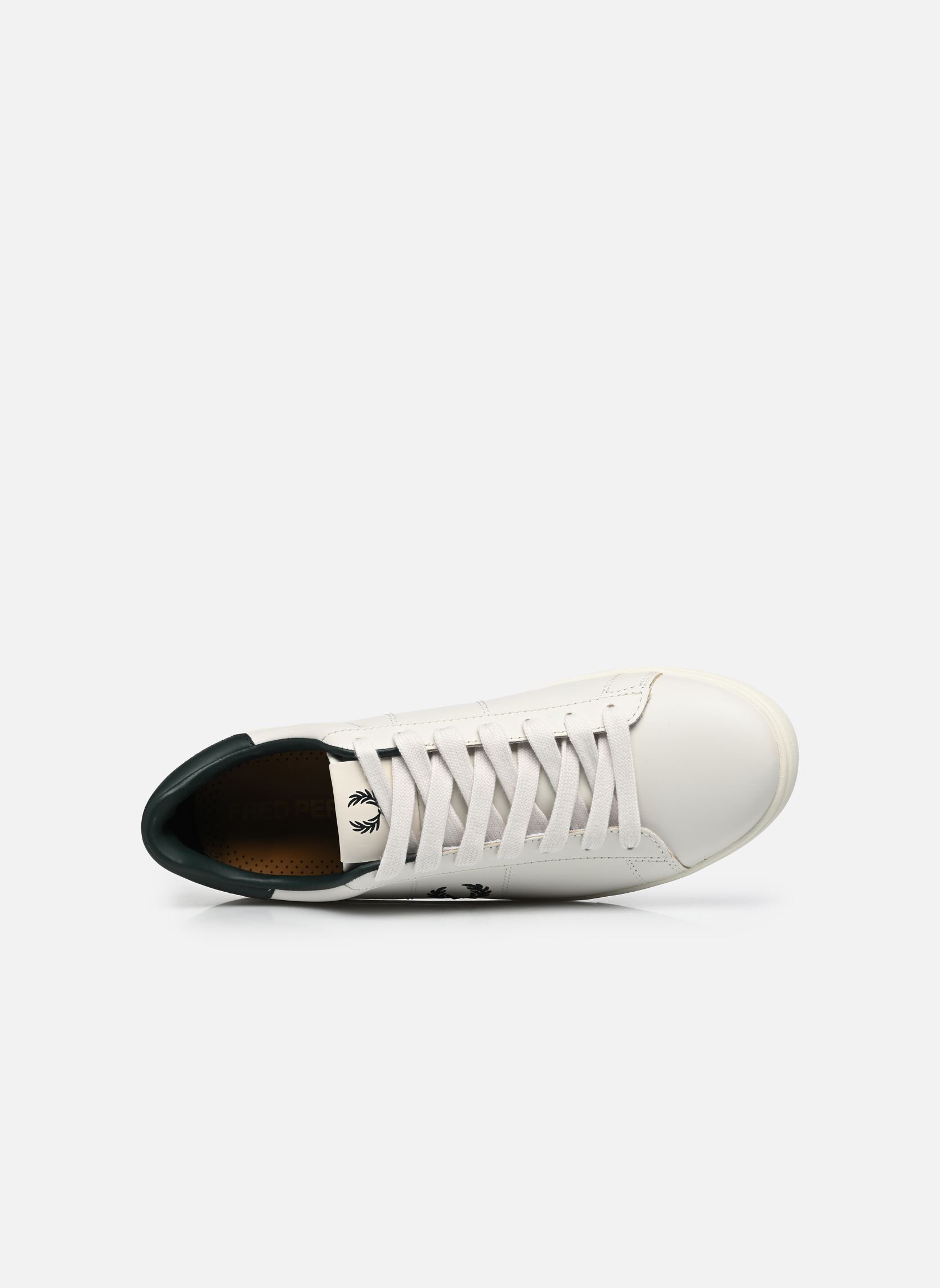 Baskets basses Spencer Leather homme blanc Fred Perry Baskets basses Spencer Leather homme blanc PORCELAIN 3