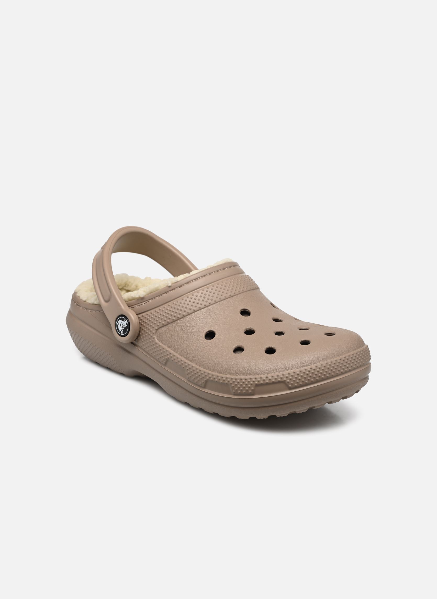 Mules Classic Lined clog W femme beige Crocs Mules Classic Lined clog W femme beige MUSHROOM / BONE