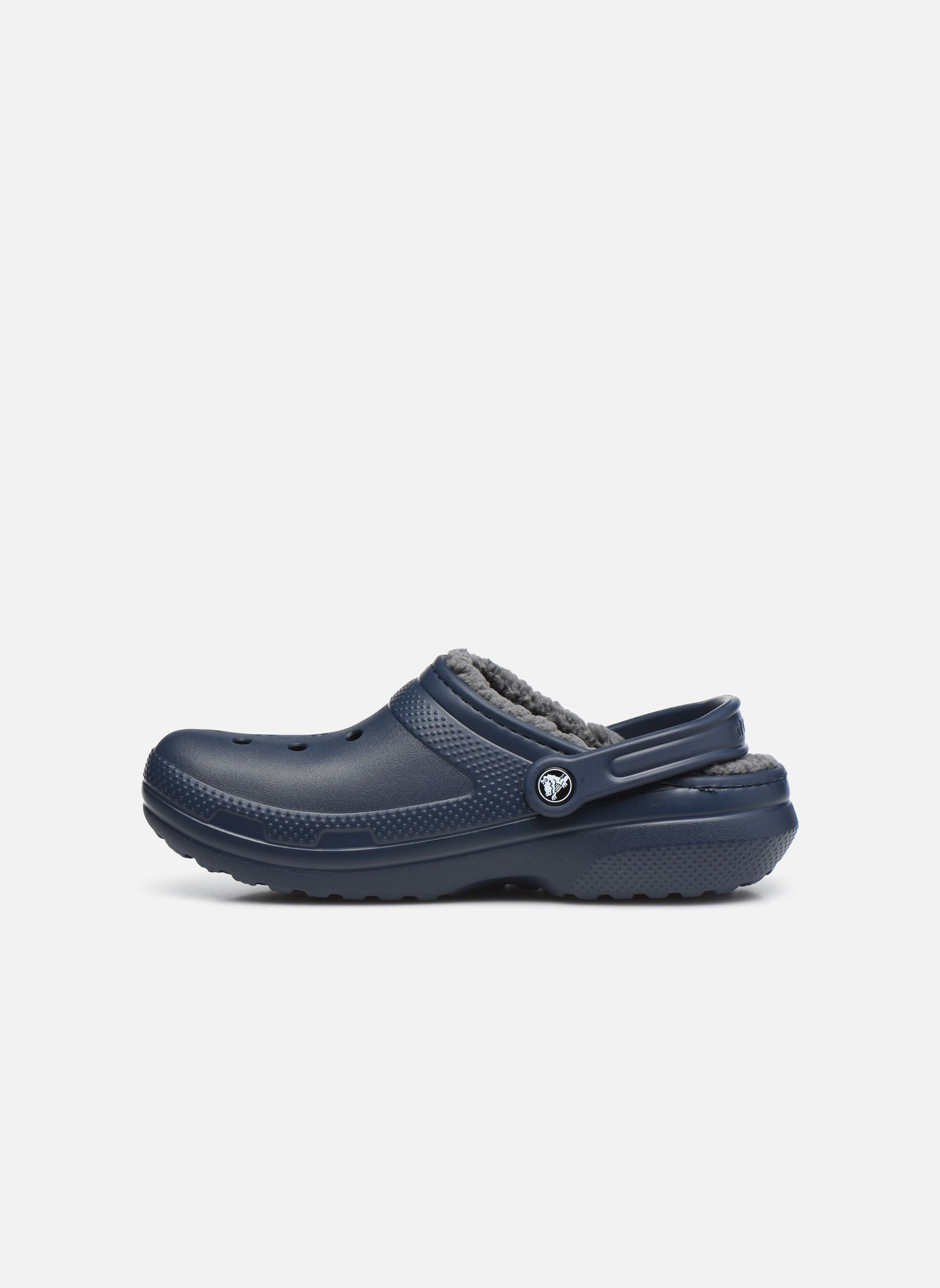 Pantoletten Classic Lined Clog blau Crocs Pantoletten Classic Lined Clog blau NAVY CHARCOAL