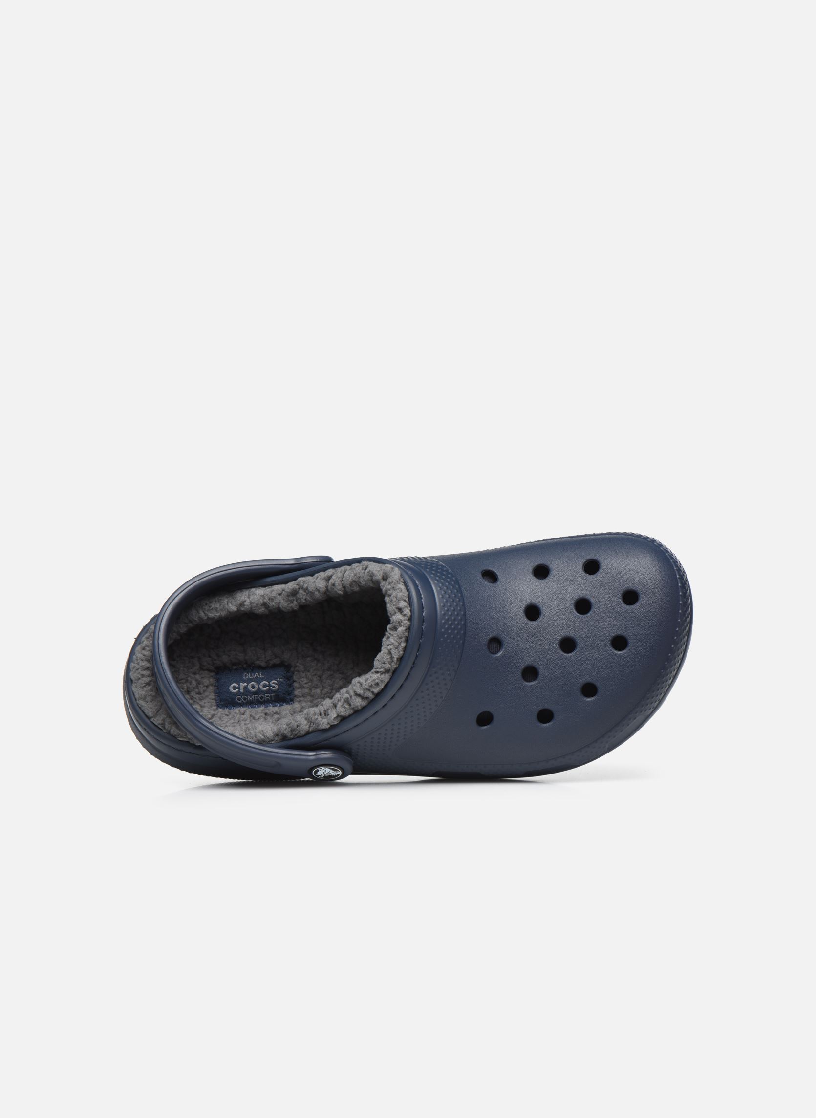Pantoletten Classic Lined Clog blau Crocs Pantoletten Classic Lined Clog blau NAVY CHARCOAL