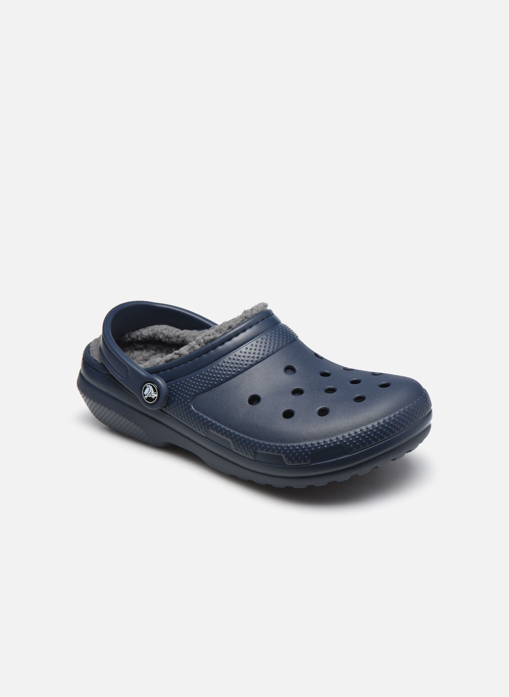Pantoletten Classic Lined Clog blau Crocs Pantoletten Classic Lined Clog blau NAVY CHARCOAL