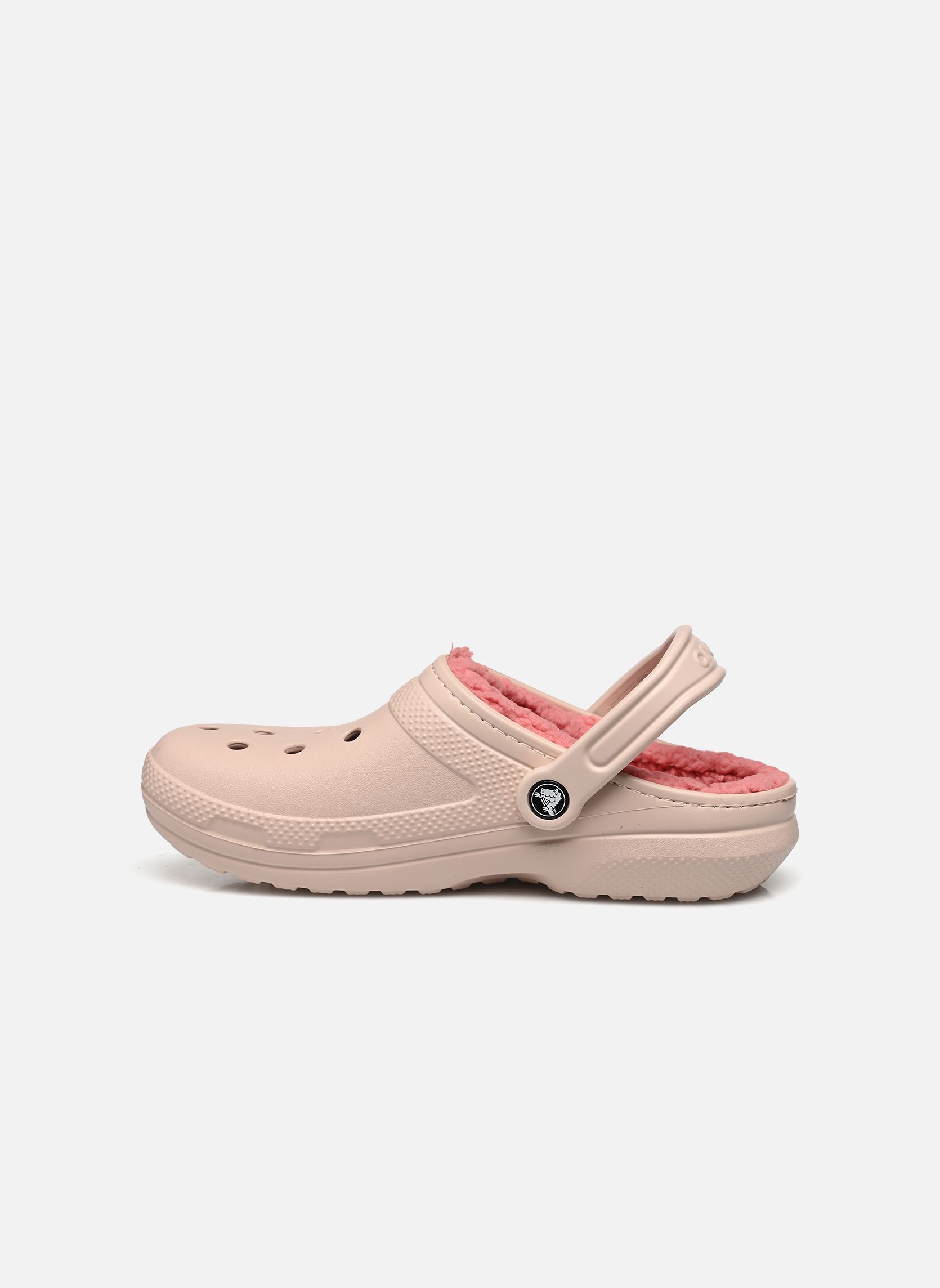 Muilen Classic Lined Clog dames roze Crocs Muilen Classic Lined Clog dames roze QUARTZ