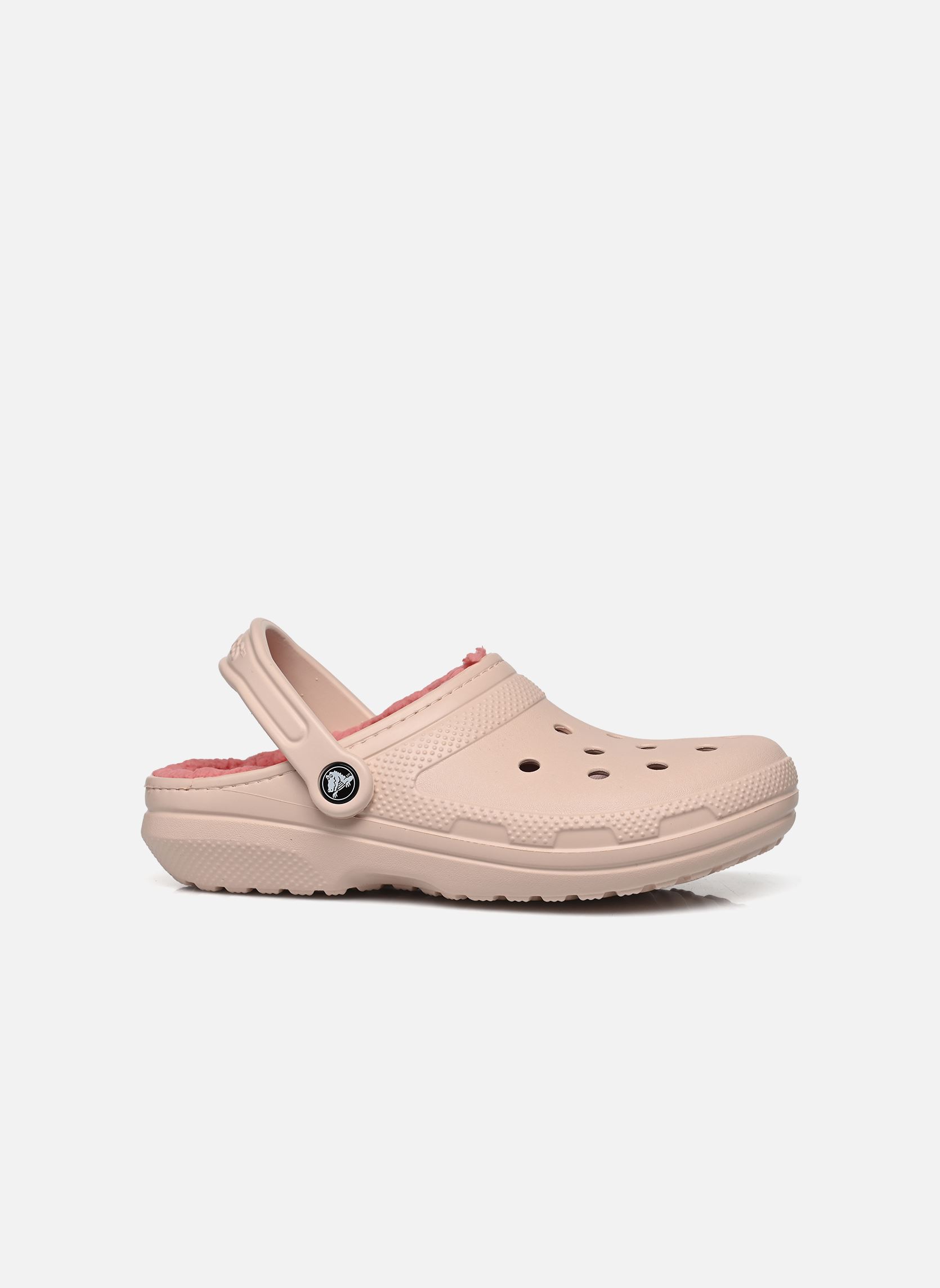 Muilen Classic Lined Clog dames roze Crocs Muilen Classic Lined Clog dames roze QUARTZ