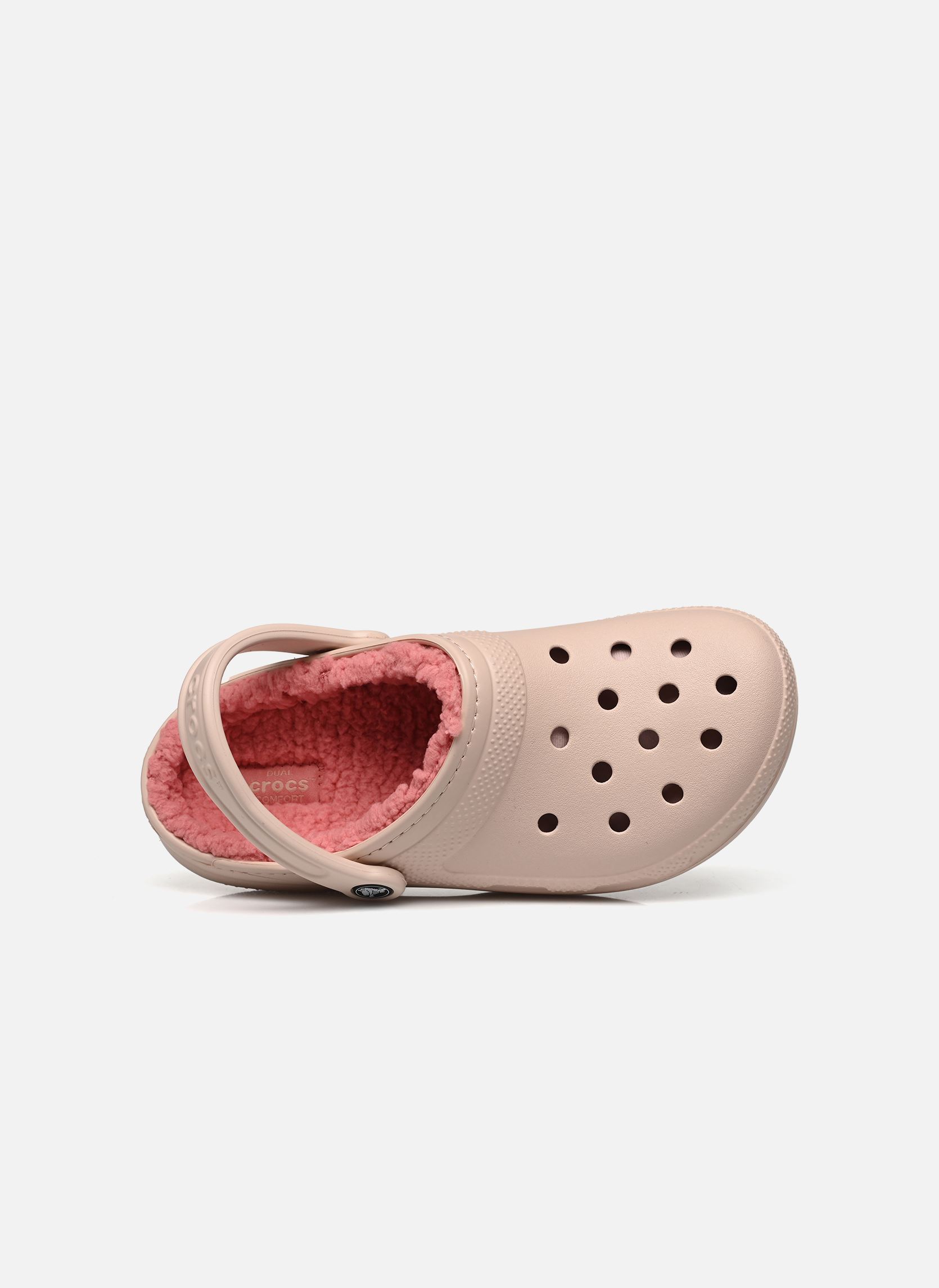 Muilen Classic Lined Clog dames roze Crocs Muilen Classic Lined Clog dames roze QUARTZ