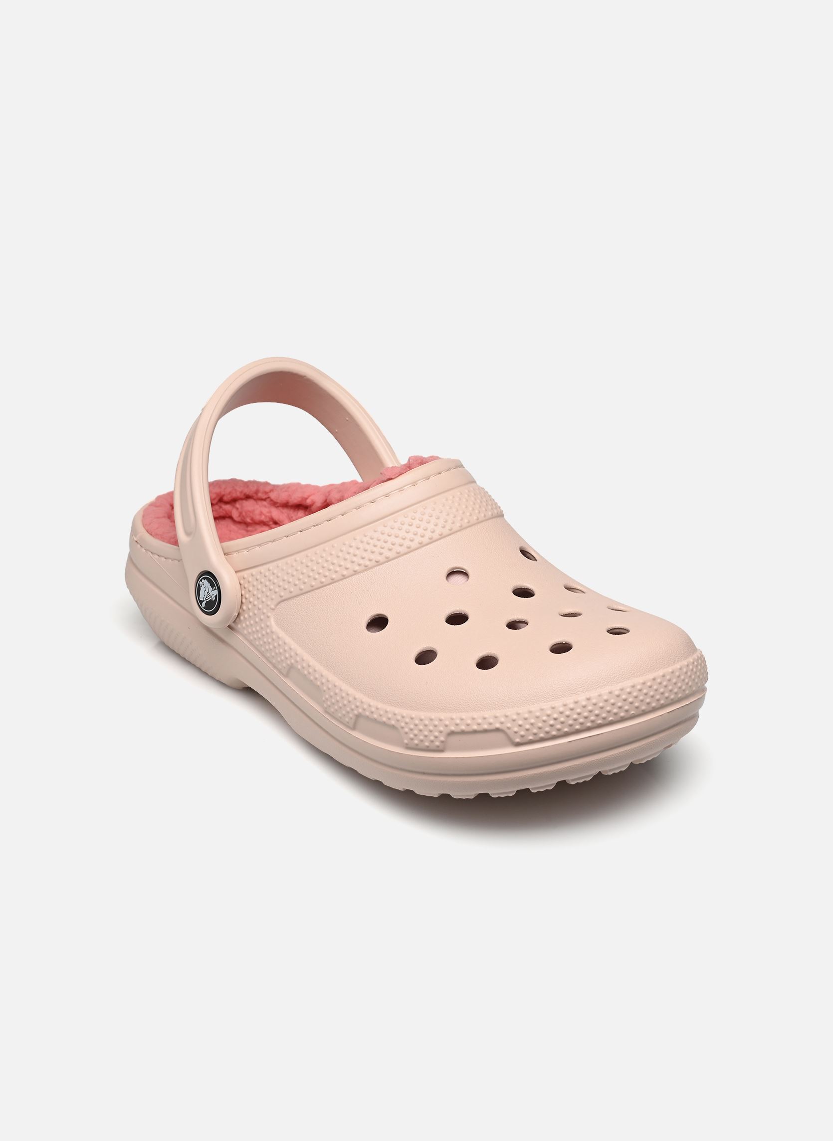 Muilen Classic Lined Clog dames roze Crocs Muilen Classic Lined Clog dames roze QUARTZ