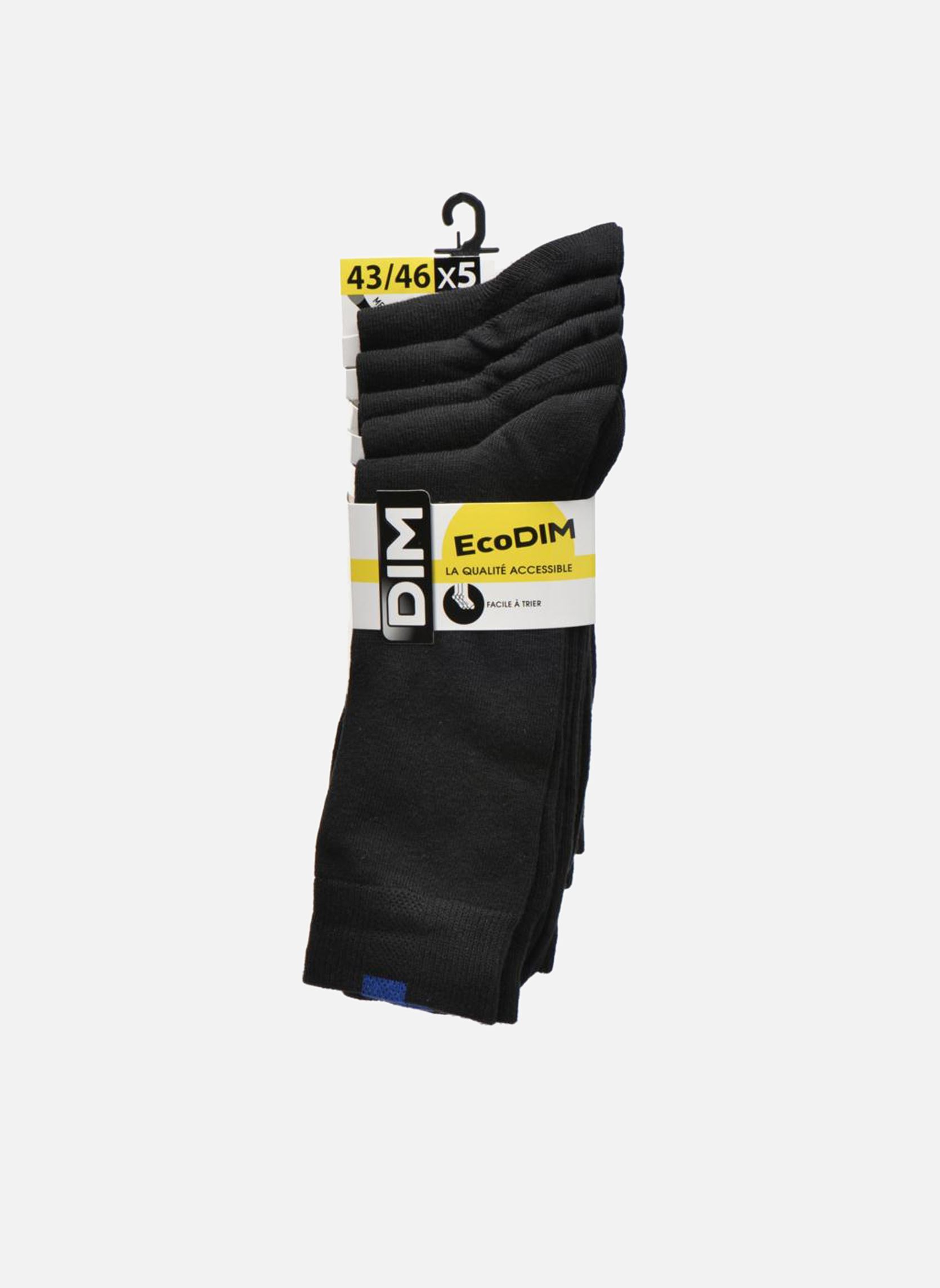 Calcetines Ecodim Mi-Chaussettes X5 hombre negro Dim Calcetines Ecodim Mi-Chaussettes X5 hombre negro NOIR