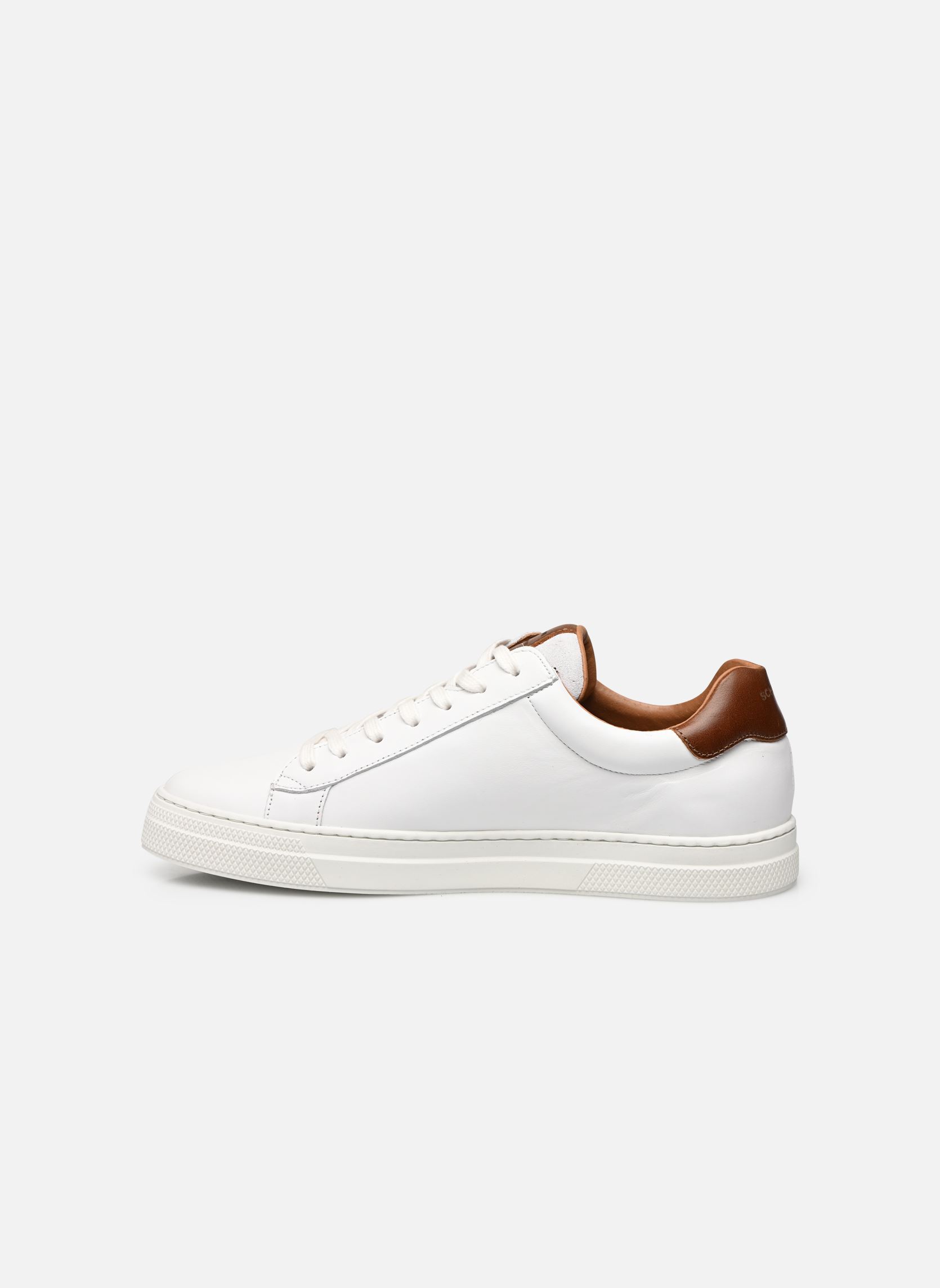 Niedrige Sneaker Spark Clay herren weiß Schmoove Niedrige Sneaker Spark Clay herren weiß WHITE/OLD CAMEL
