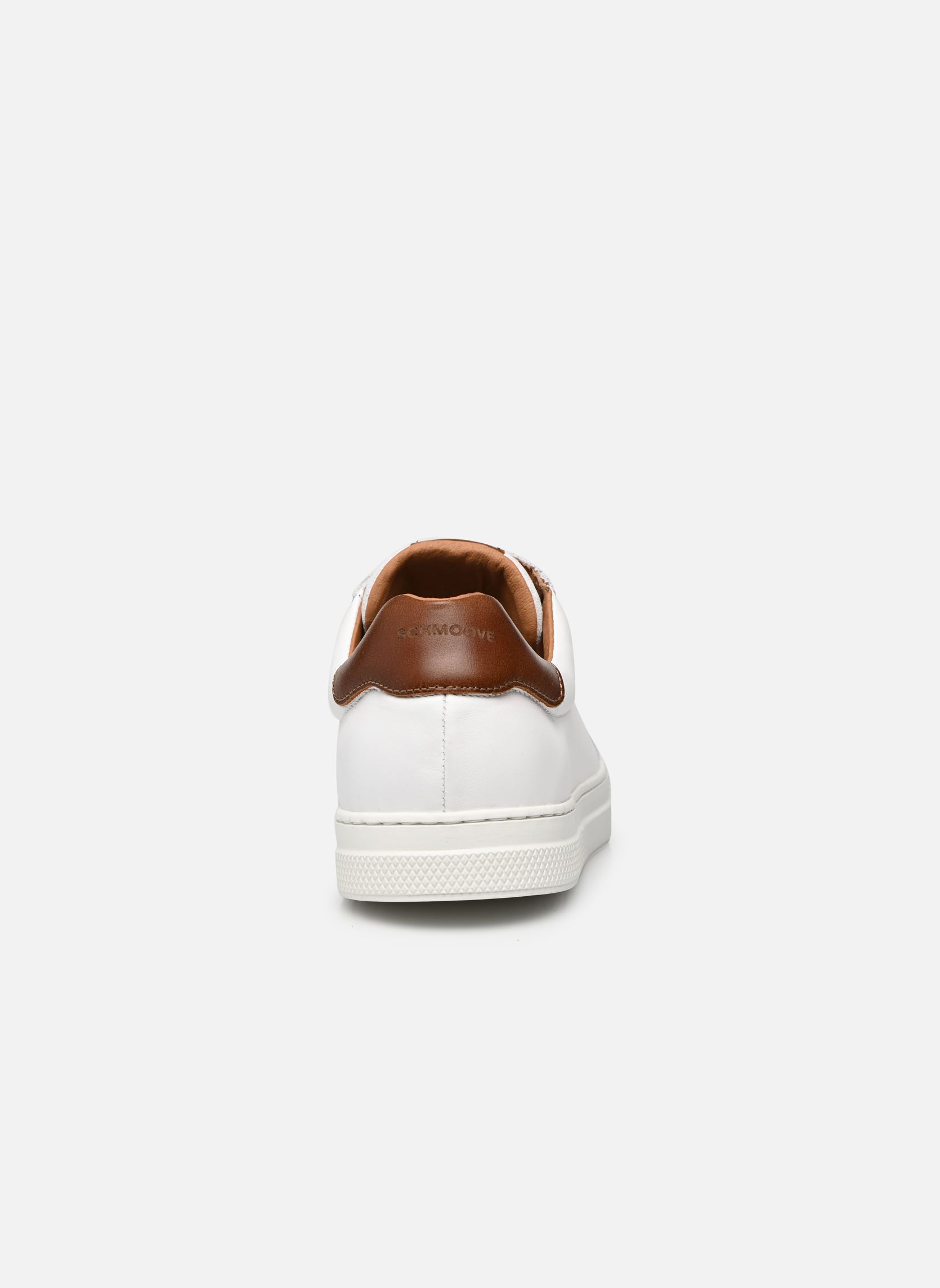 Niedrige Sneaker Spark Clay herren weiß Schmoove Niedrige Sneaker Spark Clay herren weiß WHITE/OLD CAMEL