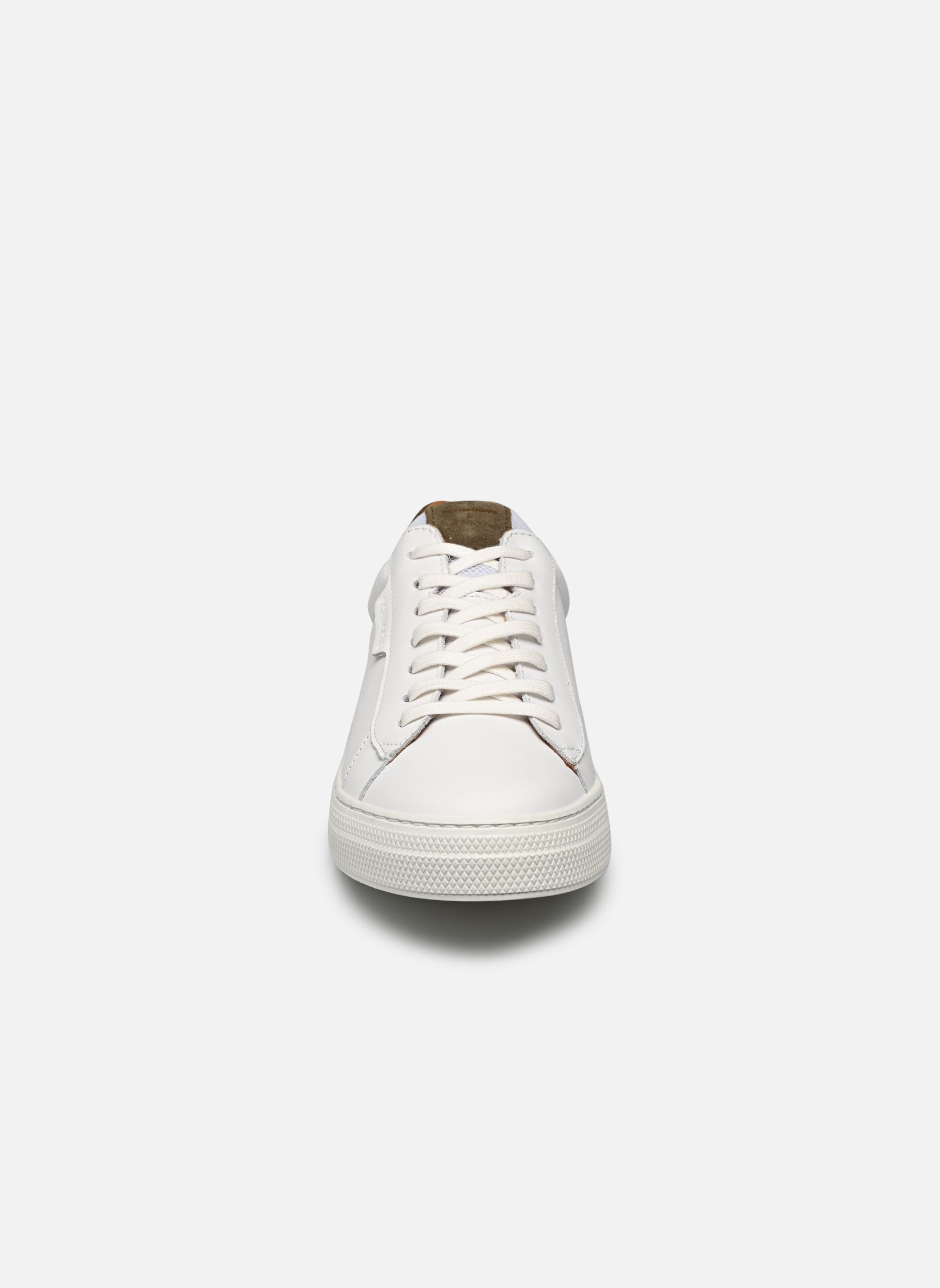 Niedrige Sneaker Spark Clay herren weiß Schmoove Niedrige Sneaker Spark Clay herren weiß WHITE/FORET