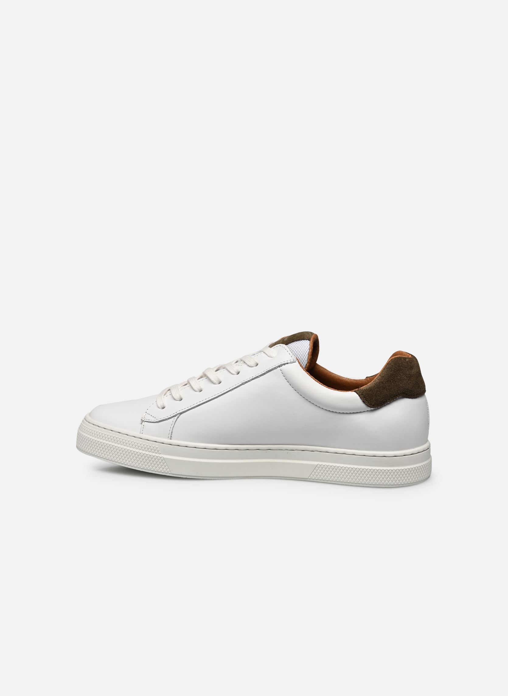 Niedrige Sneaker Spark Clay herren weiß Schmoove Niedrige Sneaker Spark Clay herren weiß WHITE/FORET