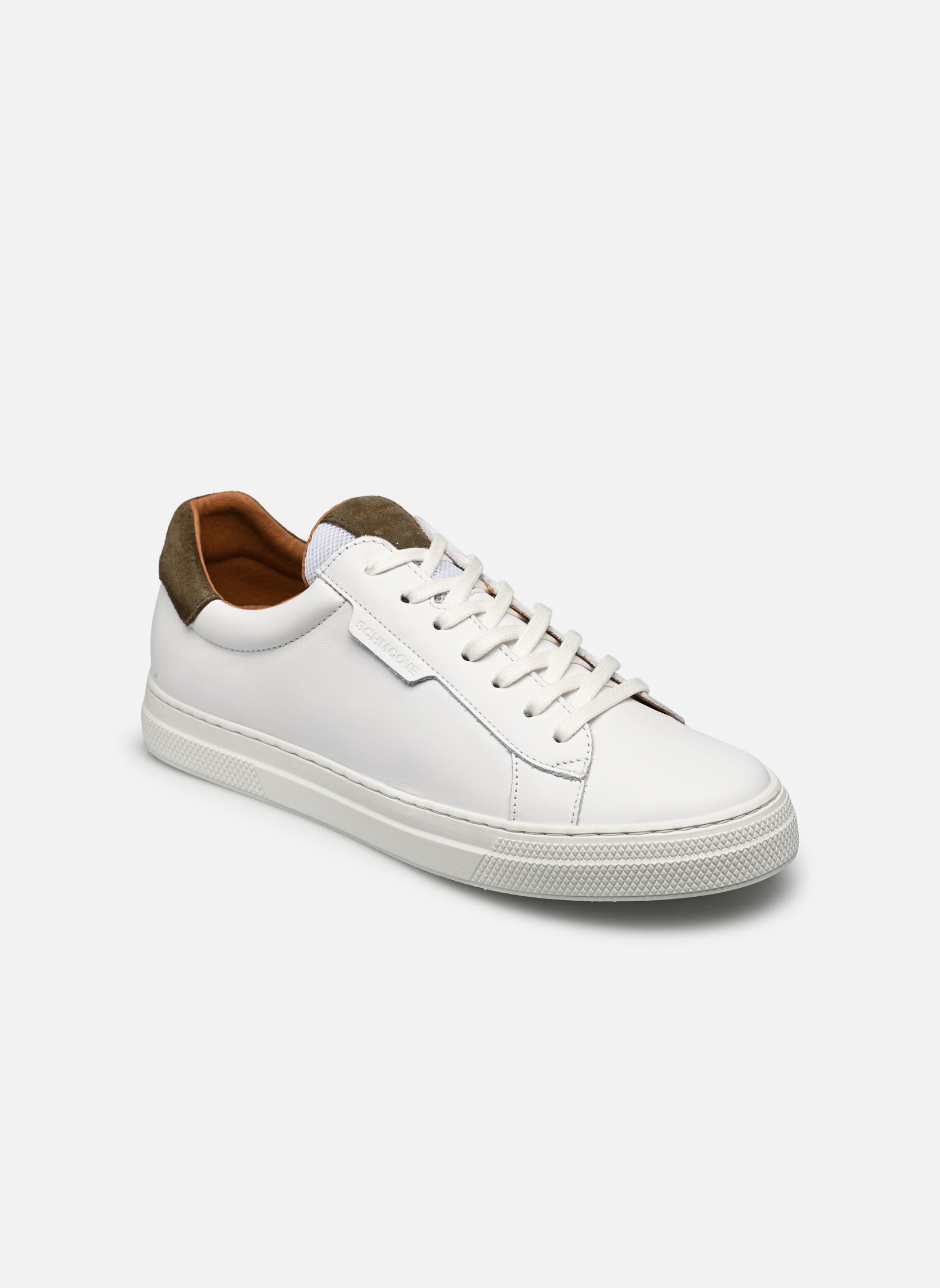 Niedrige Sneaker Spark Clay herren weiß Schmoove Niedrige Sneaker Spark Clay herren weiß WHITE/FORET