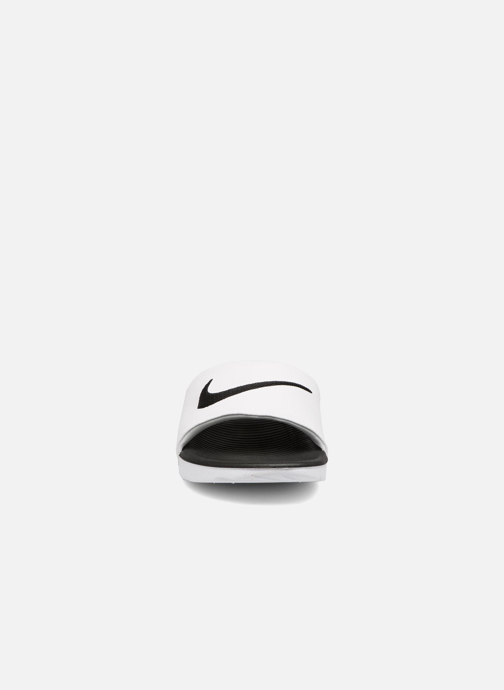 Flip-Flops und Badeschlappen Nike Kawa Slide (Gs/Ps) weiß Nike Flip-Flops und Badeschlappen Nike Kawa Slide (Gs/Ps) weiß WHITE/BLACK