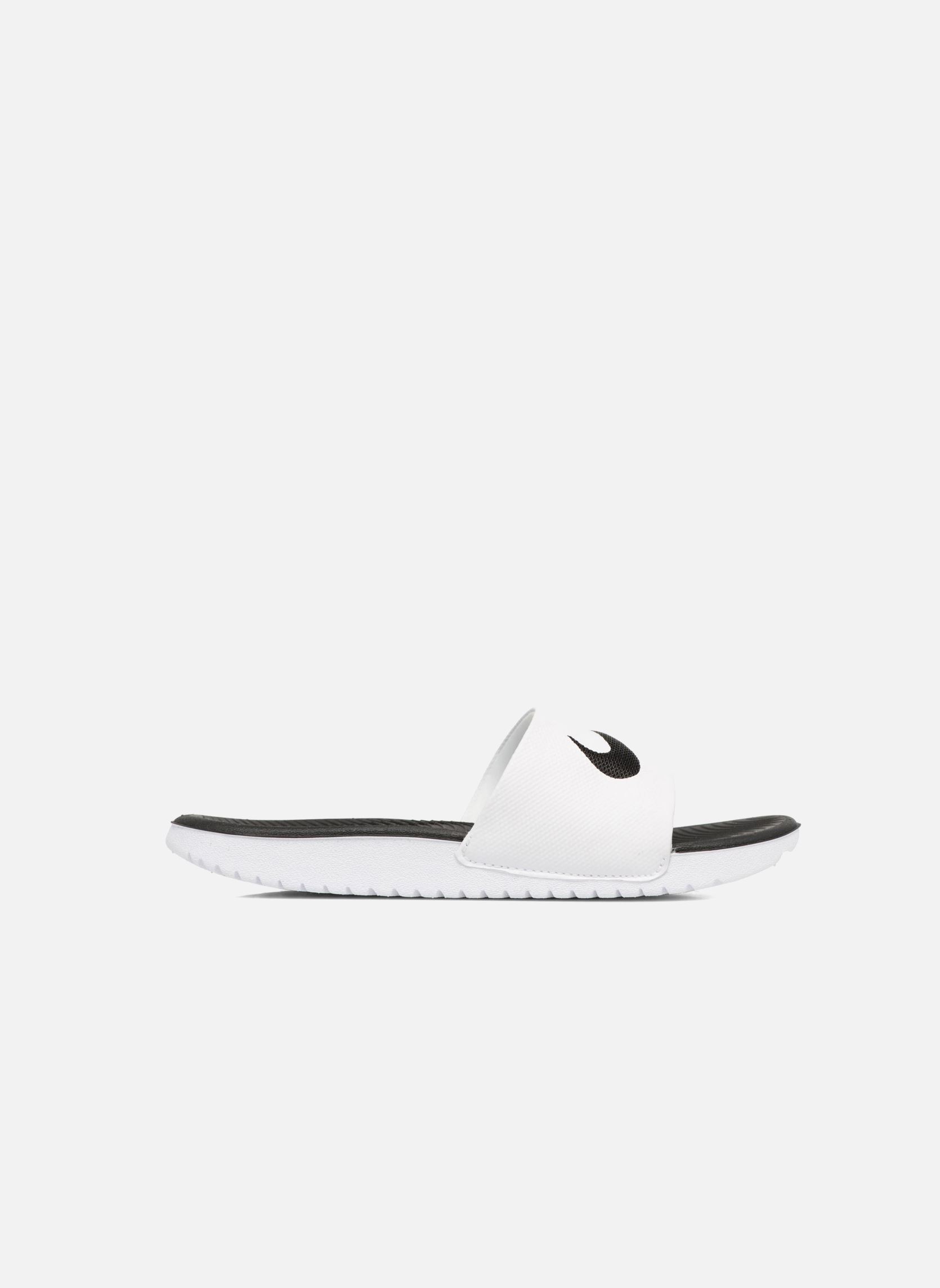 Flip-Flops und Badeschlappen Nike Kawa Slide (Gs/Ps) weiß Nike Flip-Flops und Badeschlappen Nike Kawa Slide (Gs/Ps) weiß WHITE/BLACK