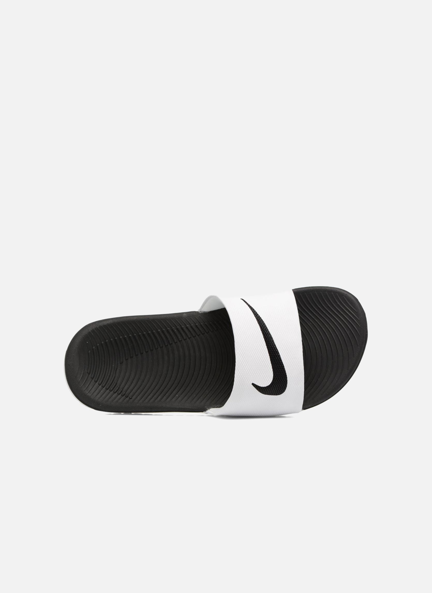 Flip-Flops und Badeschlappen Nike Kawa Slide (Gs/Ps) weiß Nike Flip-Flops und Badeschlappen Nike Kawa Slide (Gs/Ps) weiß WHITE/BLACK