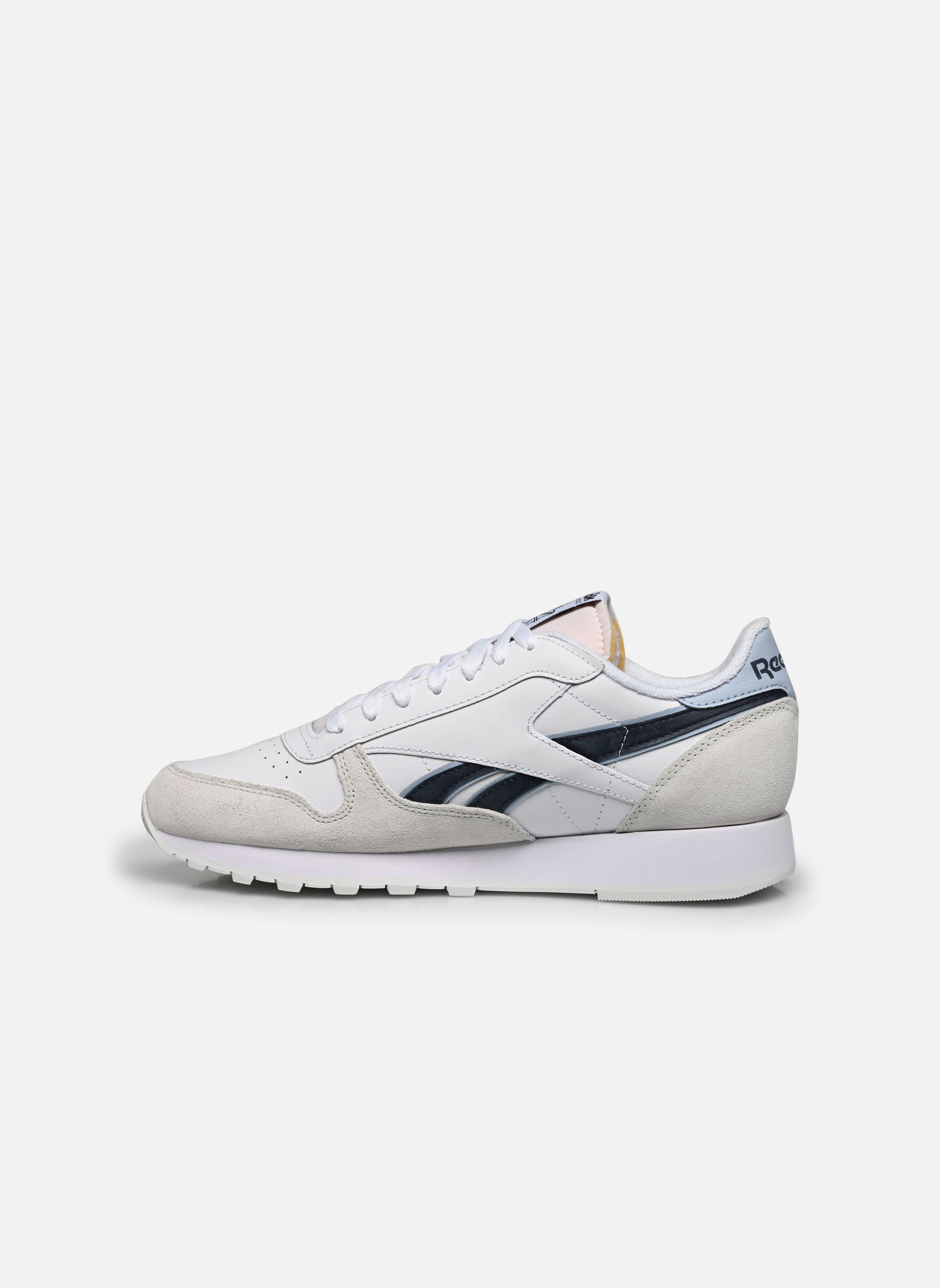 Niedrige Sneaker Classic Leather herren weiß Reebok Niedrige Sneaker Classic Leather herren weiß FTWWHT/PURGRY/PALBLU