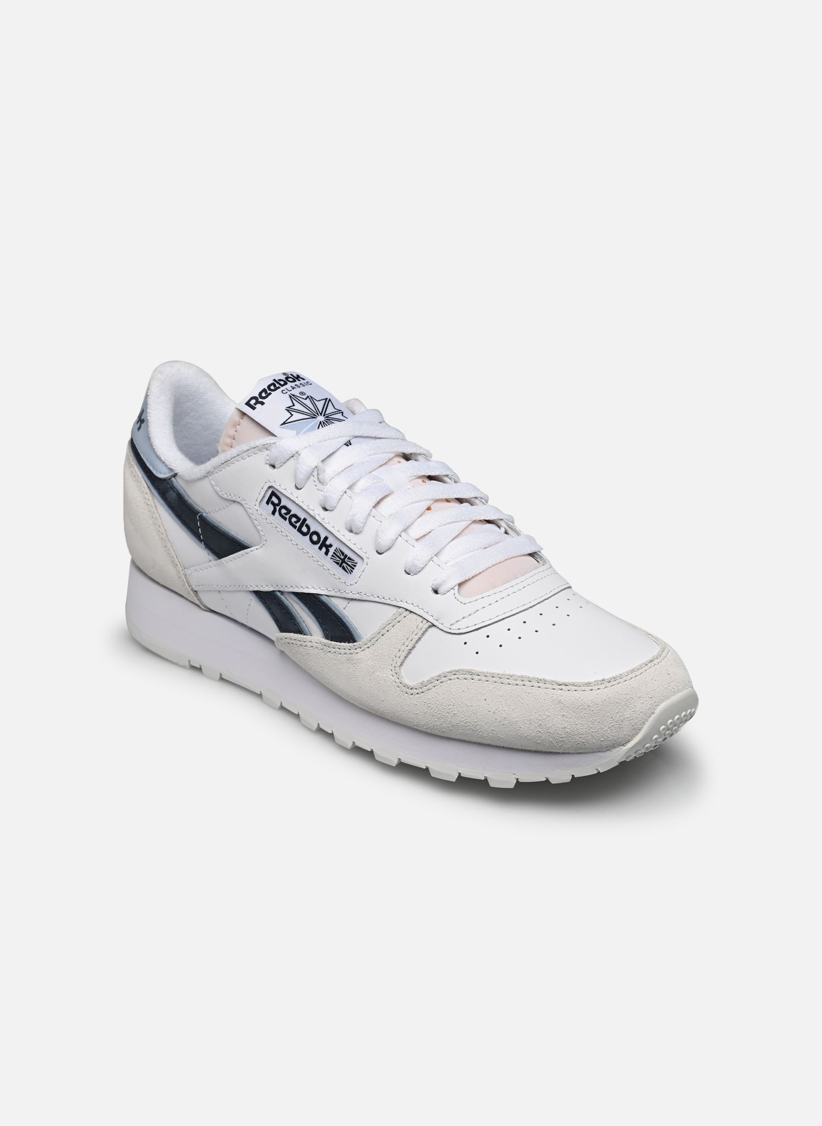 Niedrige Sneaker Classic Leather herren weiß Reebok Niedrige Sneaker Classic Leather herren weiß FTWWHT/PURGRY/PALBLU