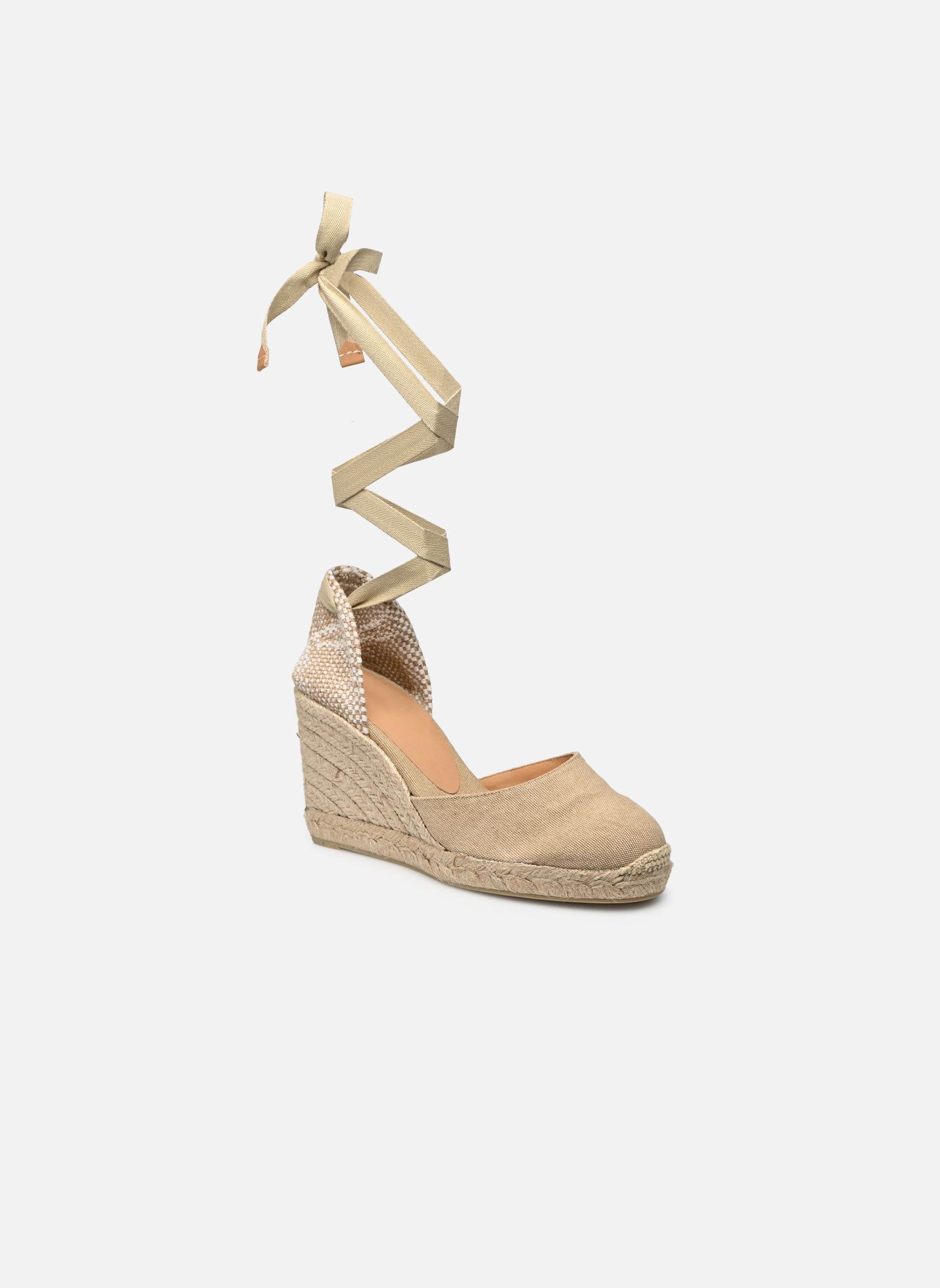 Alpargatas compensadas y plataformas Carina H8 mujer beige Castaner Alpargatas compensadas y plataformas Carina H8 mujer beige SAND