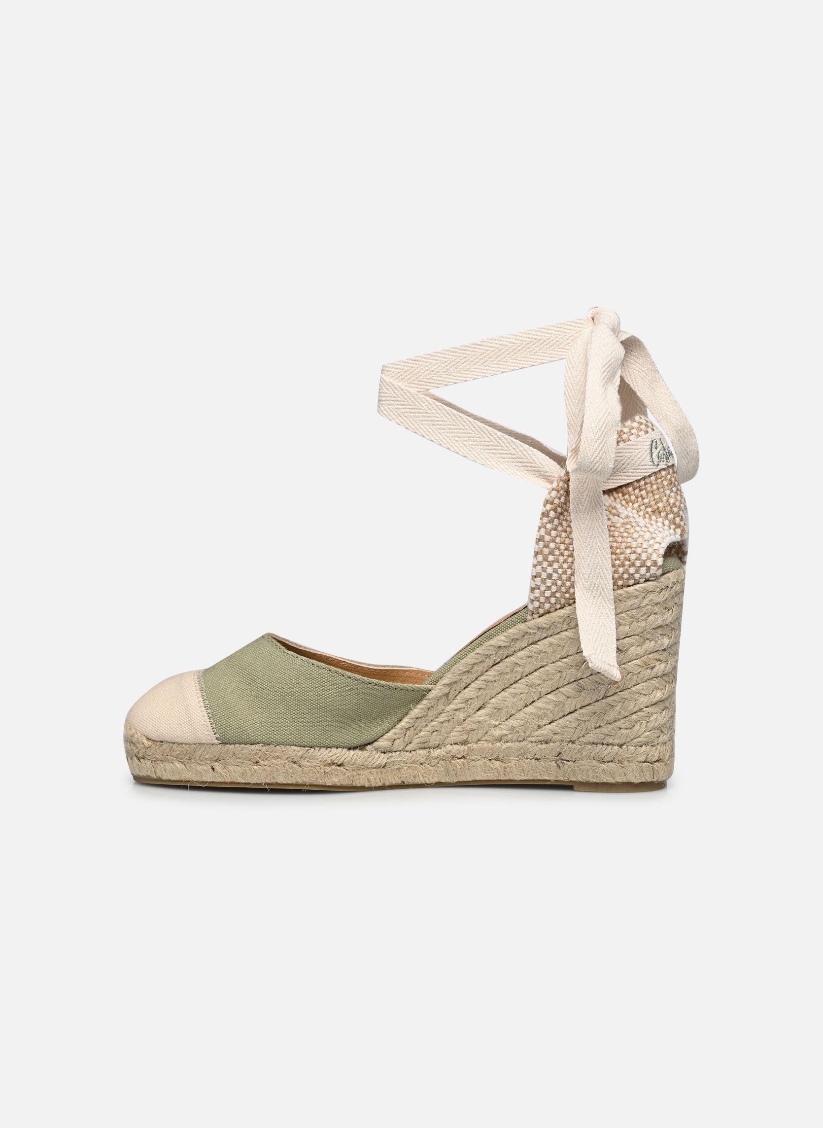 Espadrillas con zeppa e plateau Carina H8 donna verde Castaner Espadrillas con zeppa e plateau Carina H8 donna verde OLIVE 146